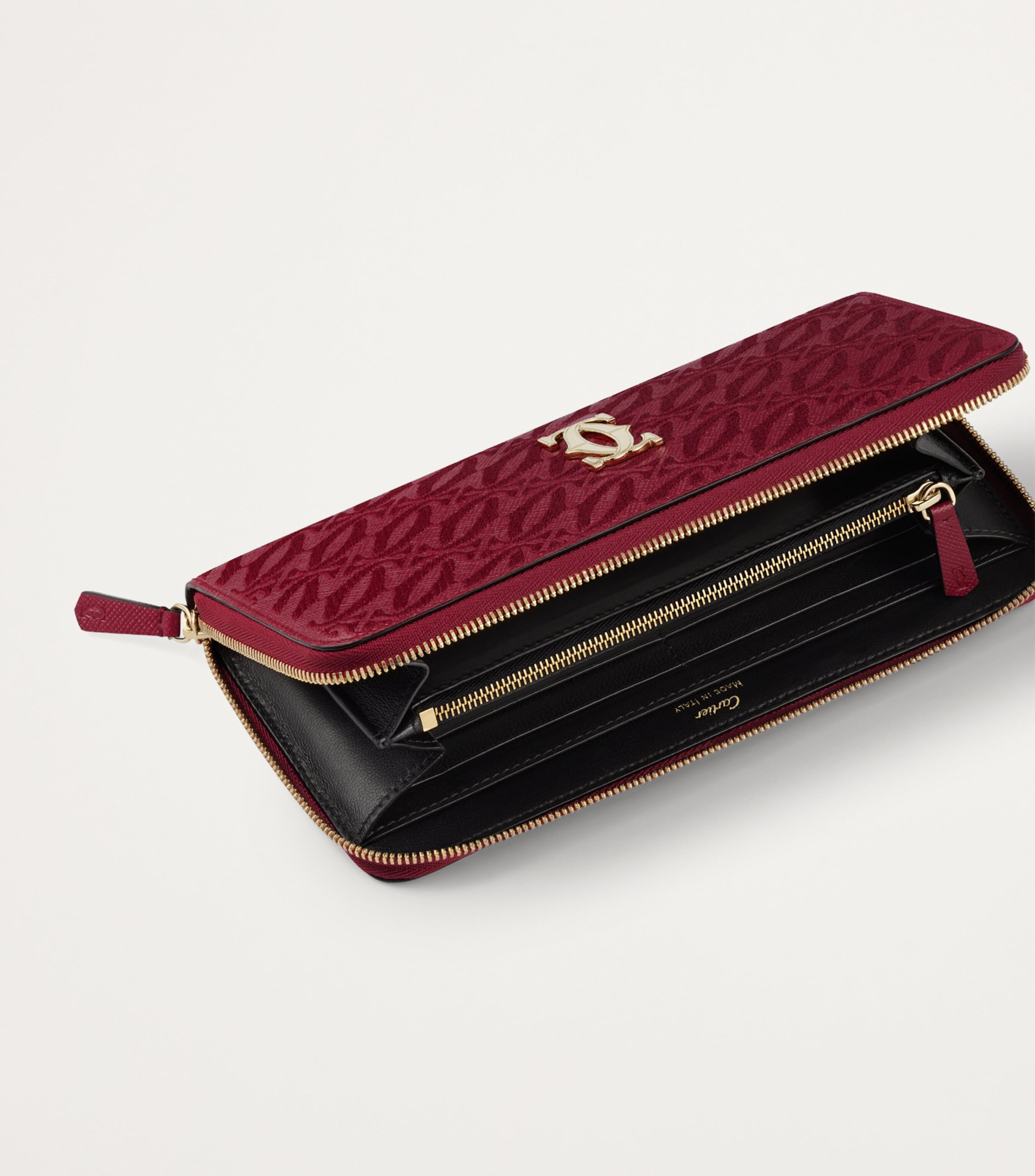 Cartier Leather C de Cartier International Zipped Wallet Cherry Red Image 2