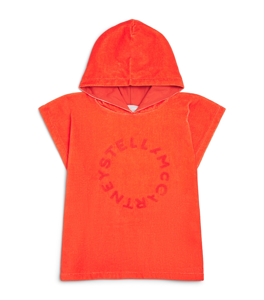 Stella McCartney Kids Cotton Logo Hooded Towel (3-9 Years) Image 1