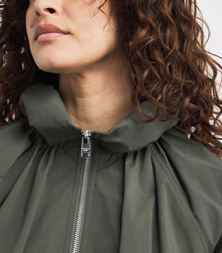 Veronica Beard Womens Circe Bubble Jacket Army Image 3