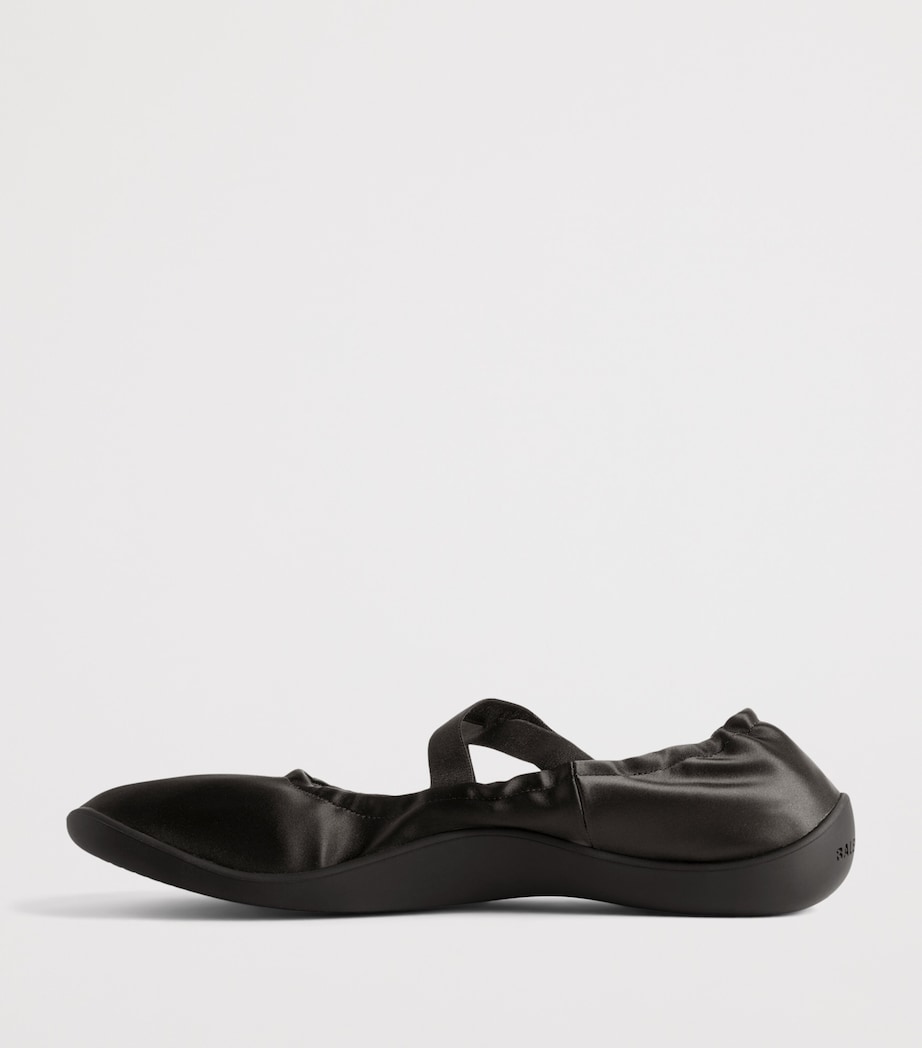 Balenciaga Satin Shibuya Elasticated Ballet Flats Image 3