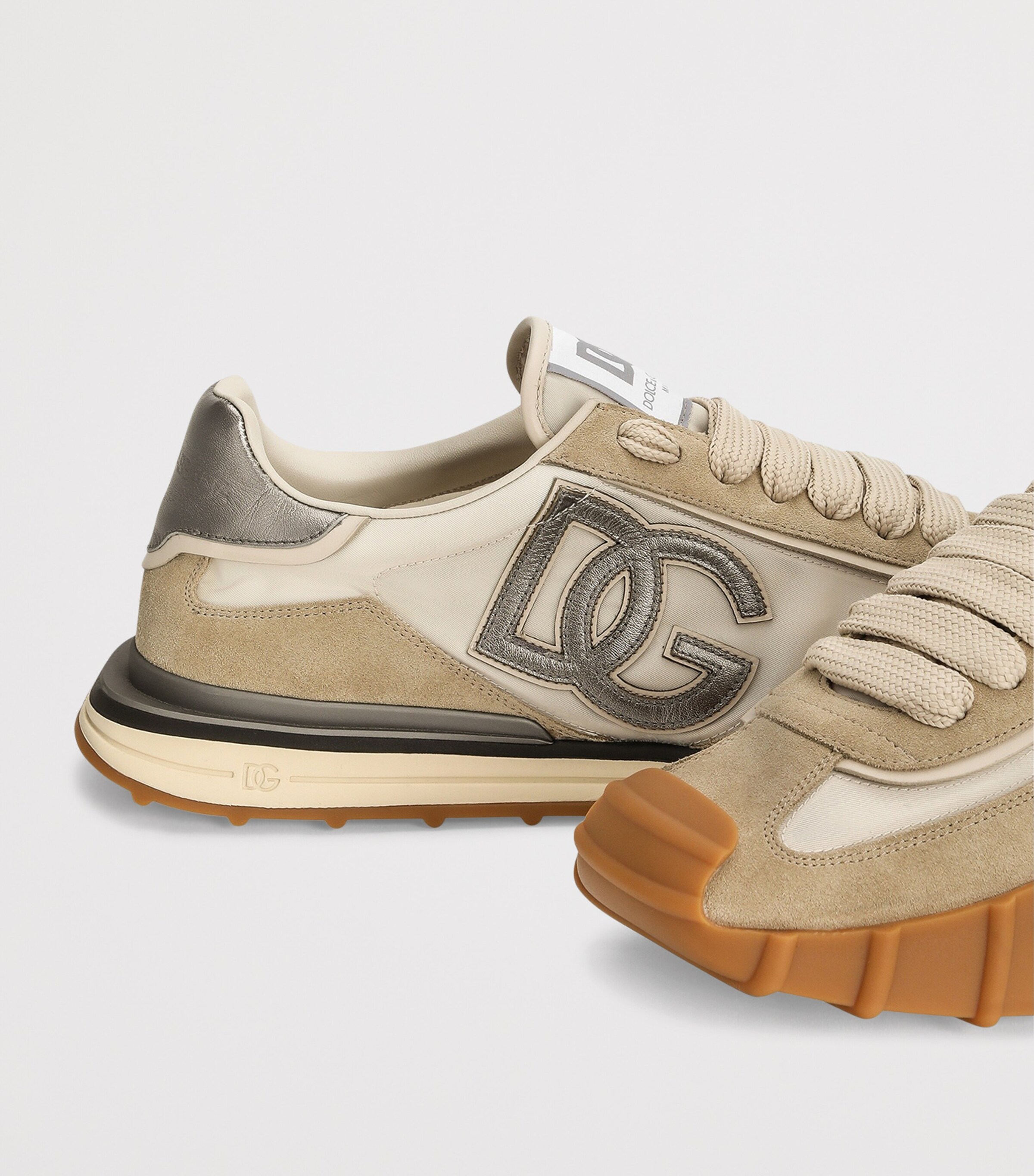 Dolce&Gabbana Logo Sneakers Ivory/silver Image 4