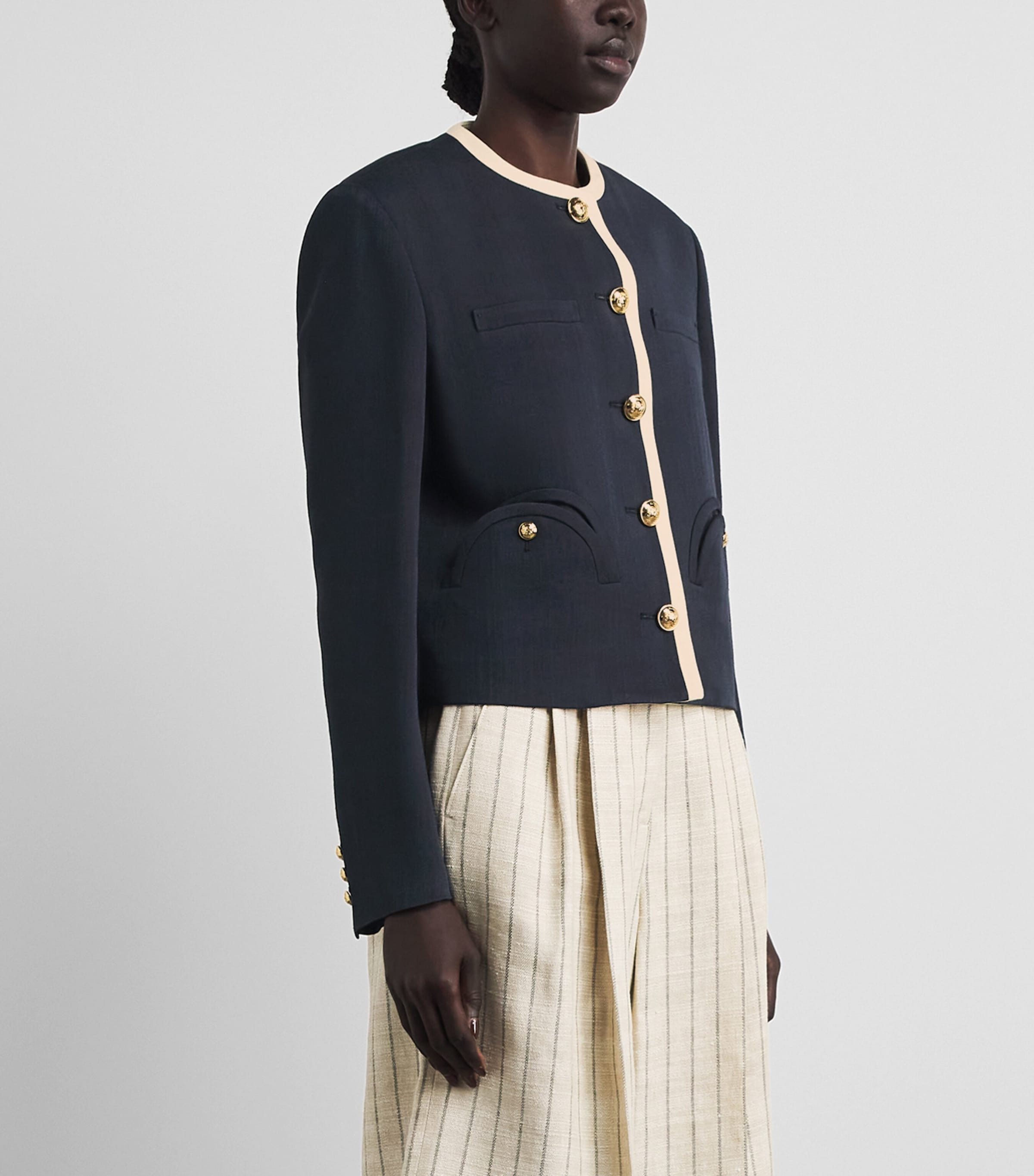 Blazé Milano Womens Genesis Shamo Bolero Jacket Nuit Image 4