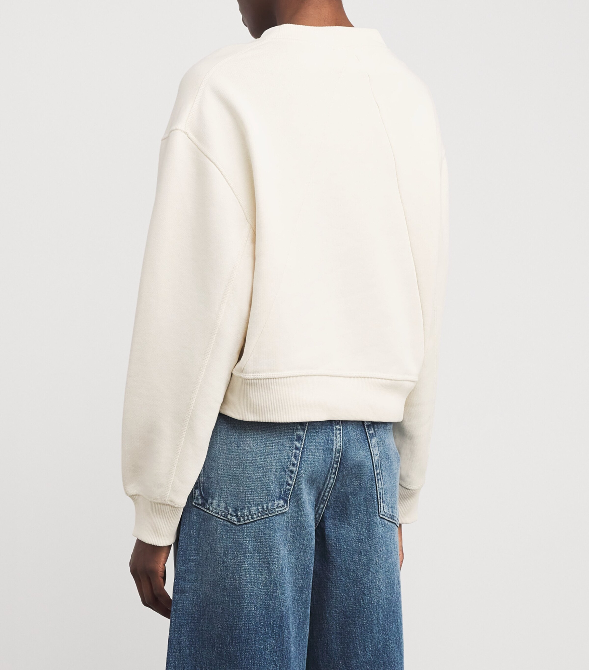 Embroidered More Love Sweatshirt IVORY Image 4