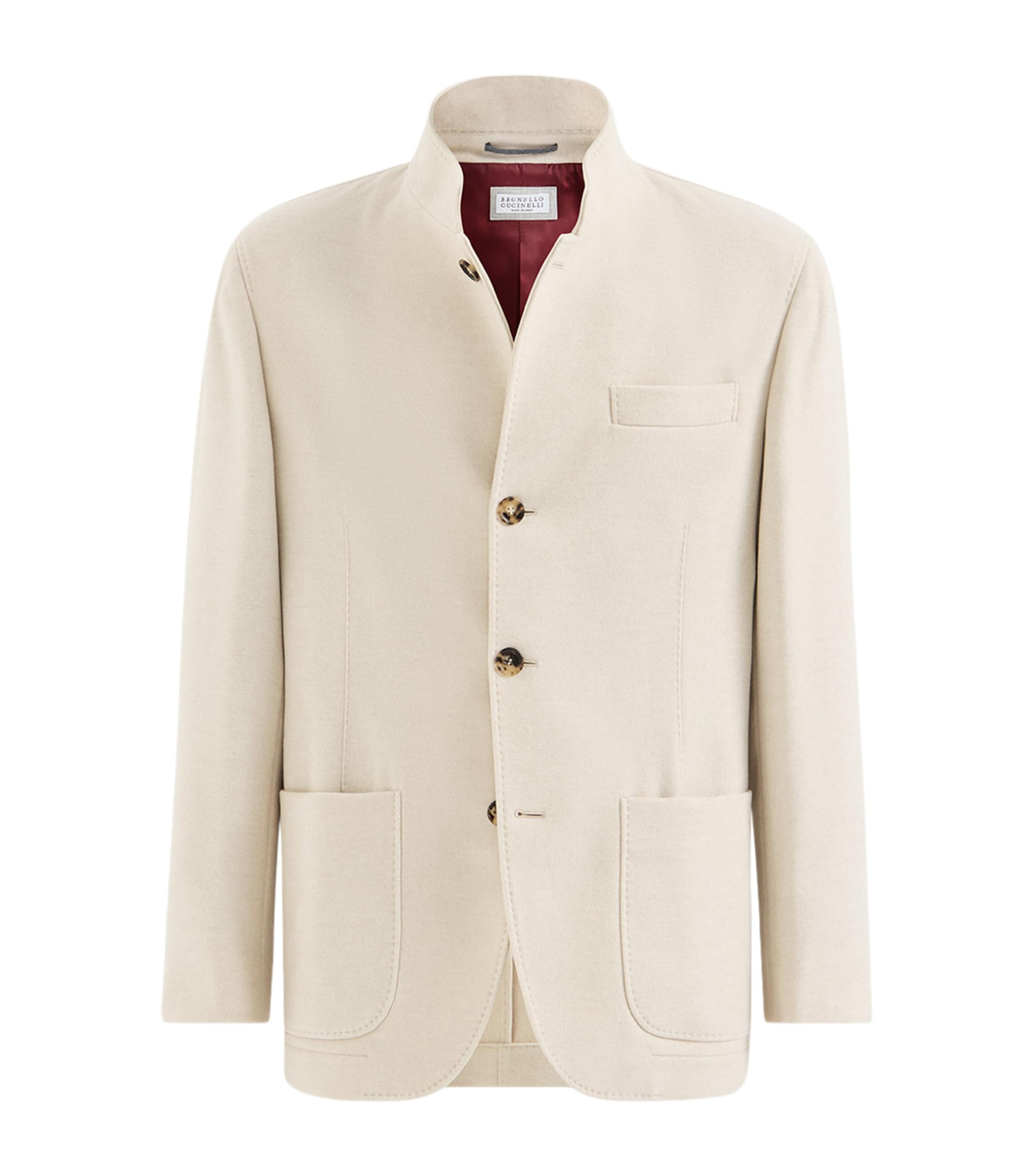 Brunello Cucinelli Mens Cashmere Water-Resistant Coat Image 1