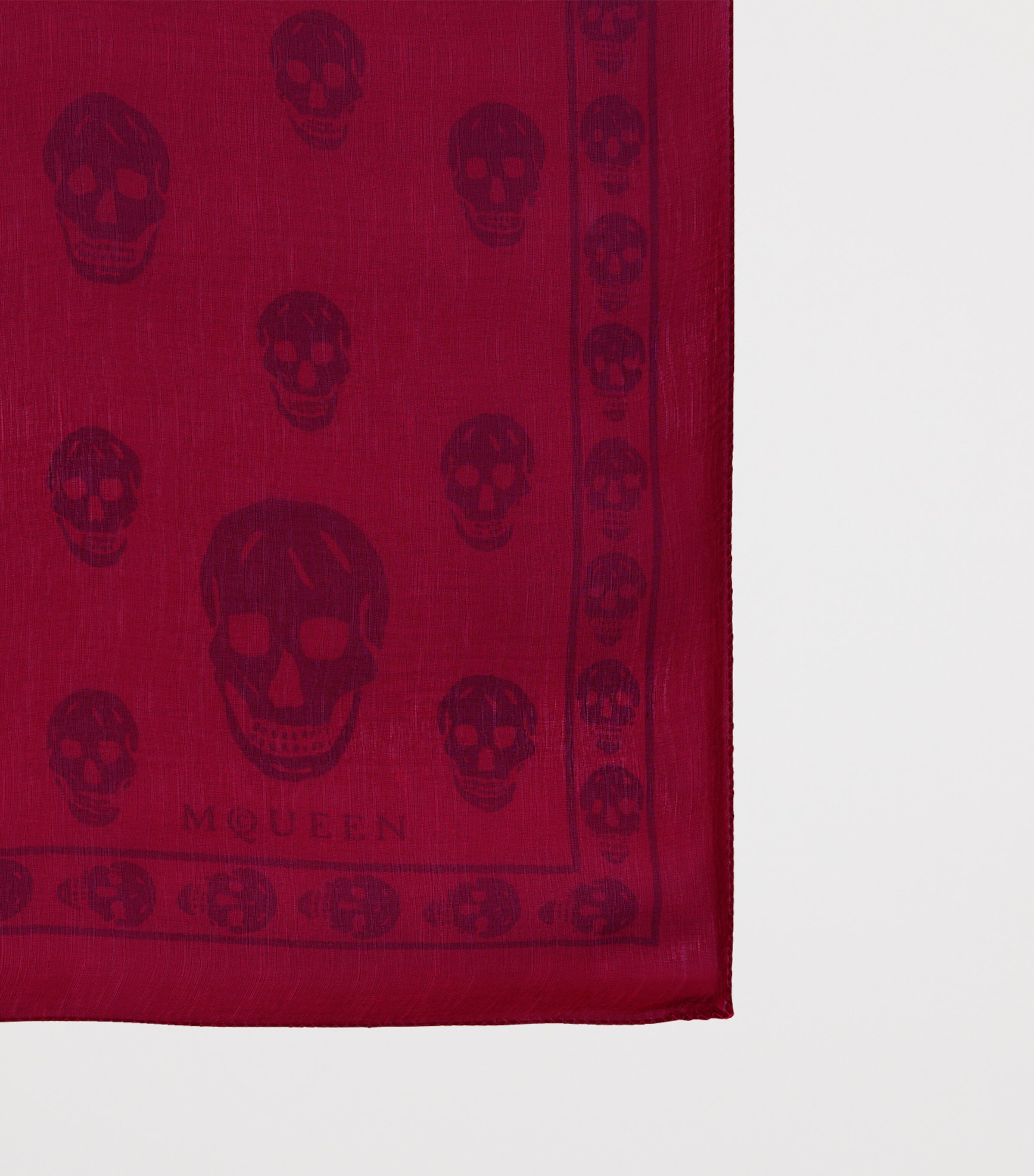 McQueen Silk Skull Scarf Image 3