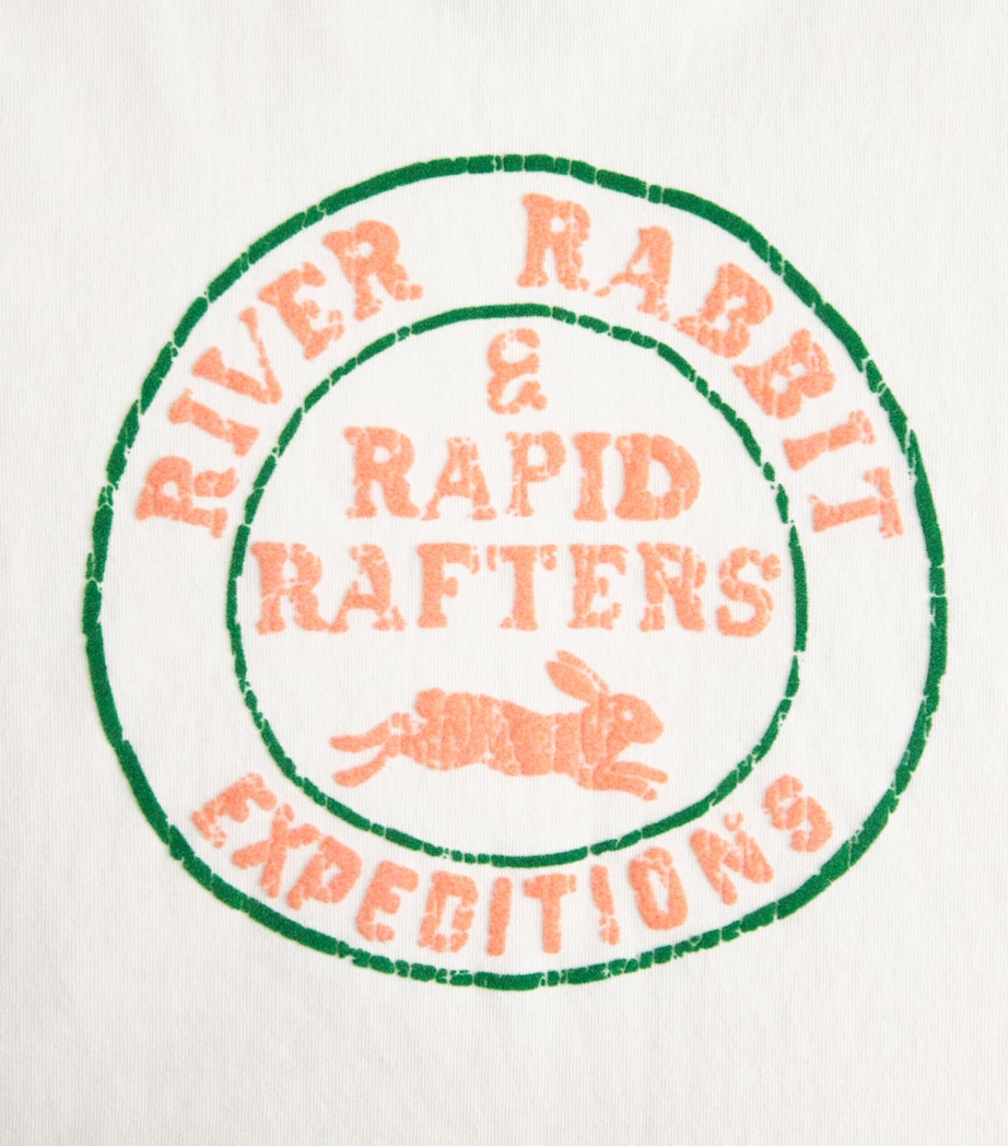 MOTHER Womens Cotton Itty Bitty Graphic T-Shirt Rvb River Rabbi Image 6
