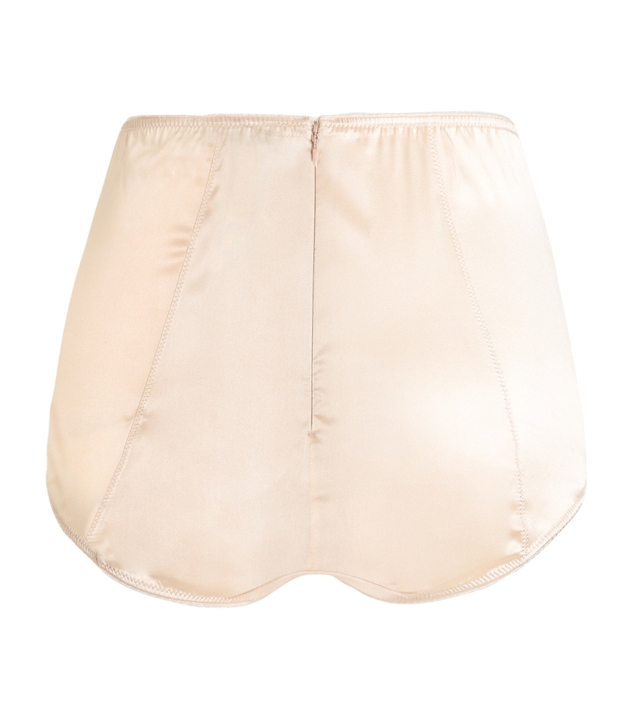 Dolce&Gabbana Womens Stretch-Silk Satin High-Waist Briefs Powder Image 2