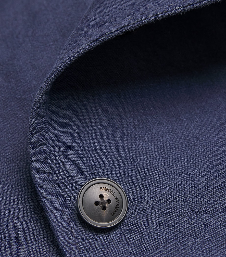 Linen Single-Breasted Blazer 920 Image 5