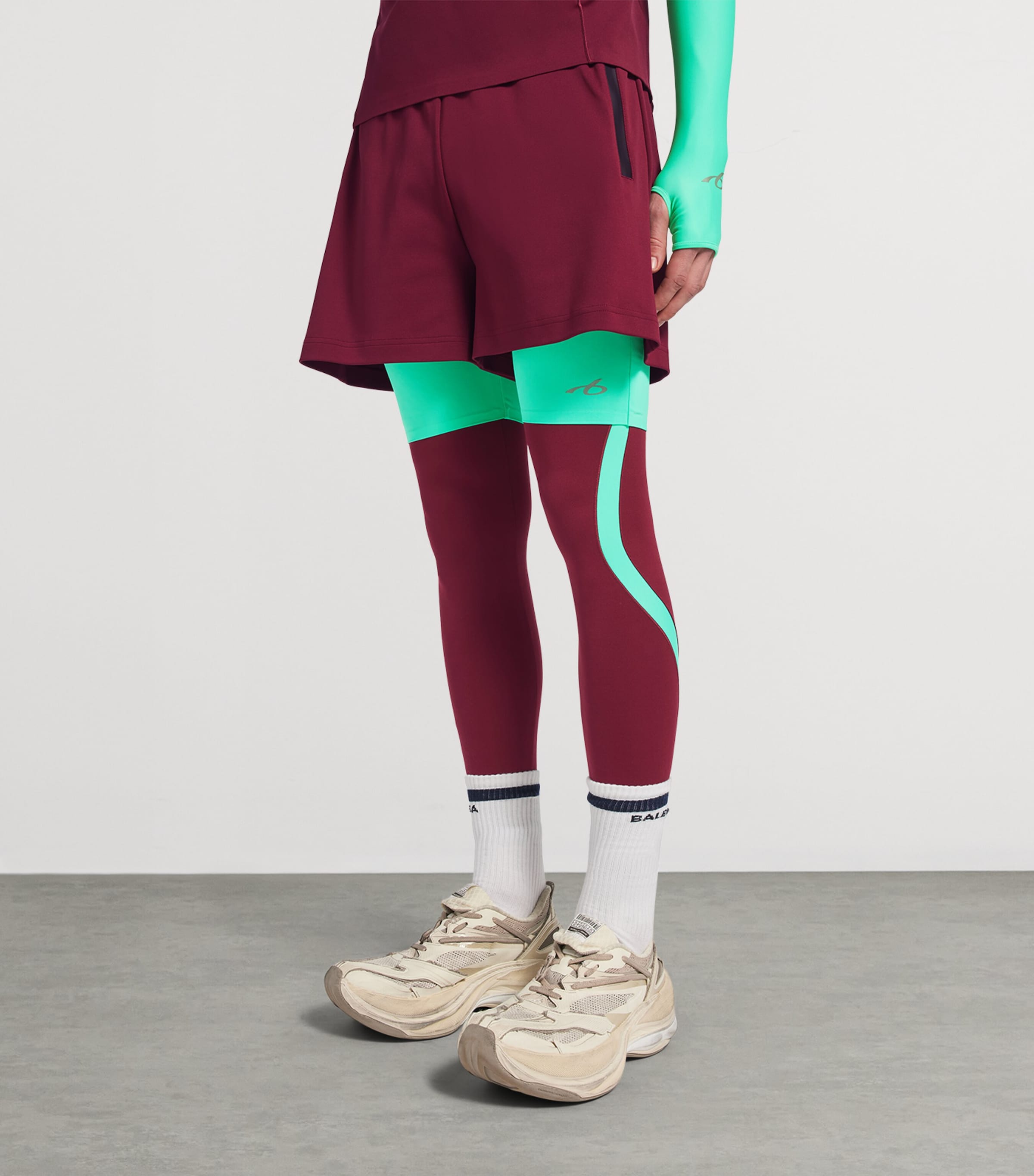 Balenciaga Mens Double-Layer Techwear Shorts Image 3