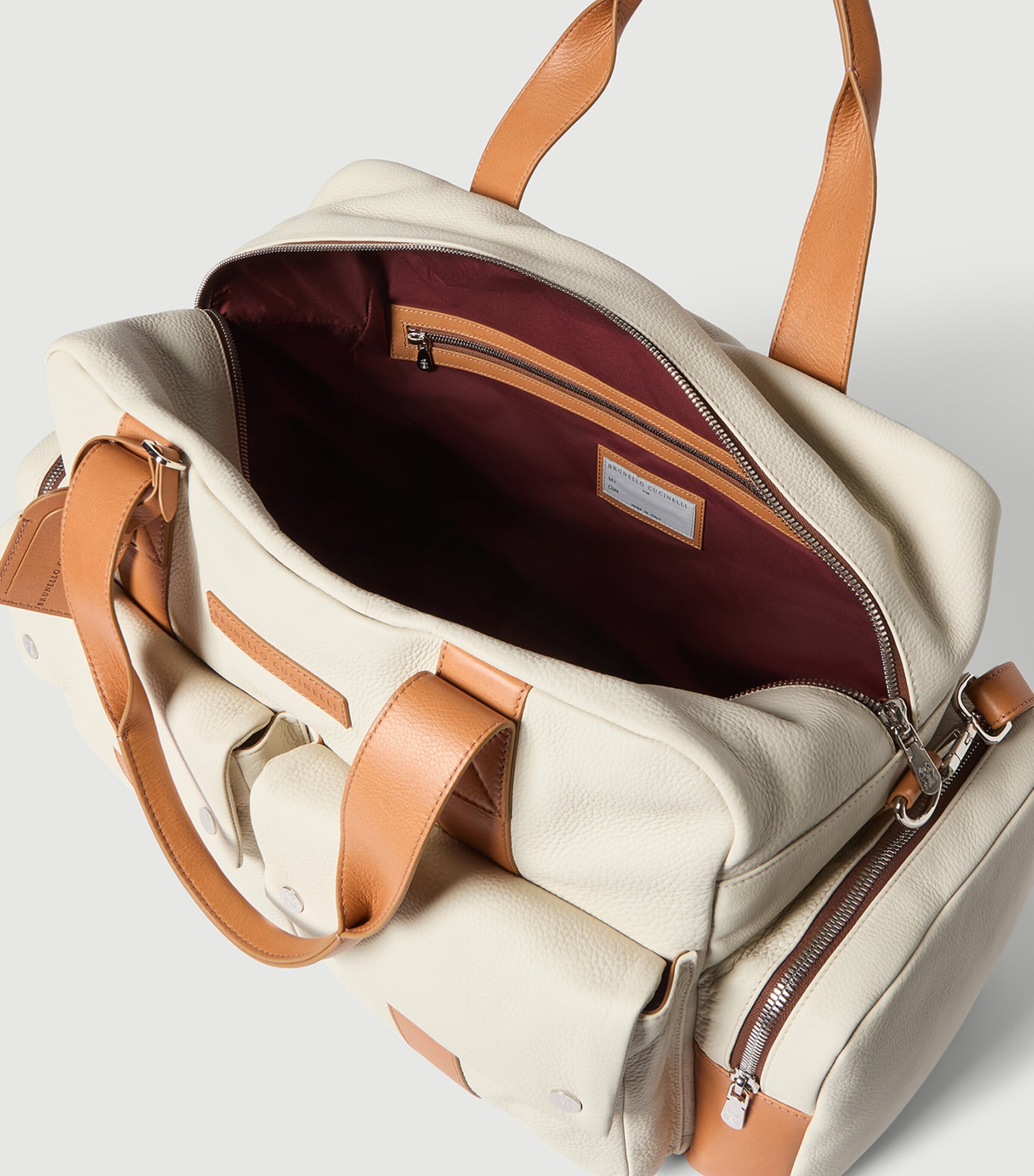 Brunello Cucinelli Grained Calfskin Leisure Bag Image 5