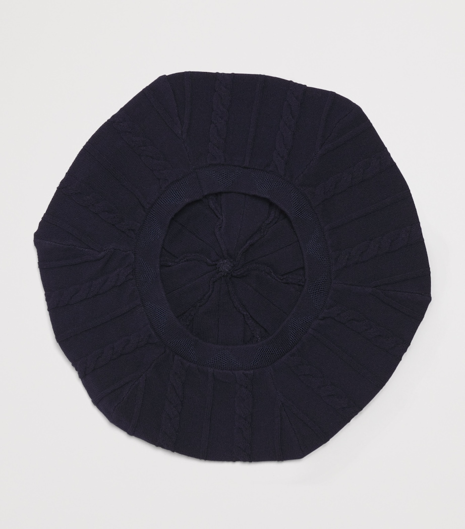 Emporio Armani Kids Cable-Knit Beanie Ic Blu Nvy Ea Image 2