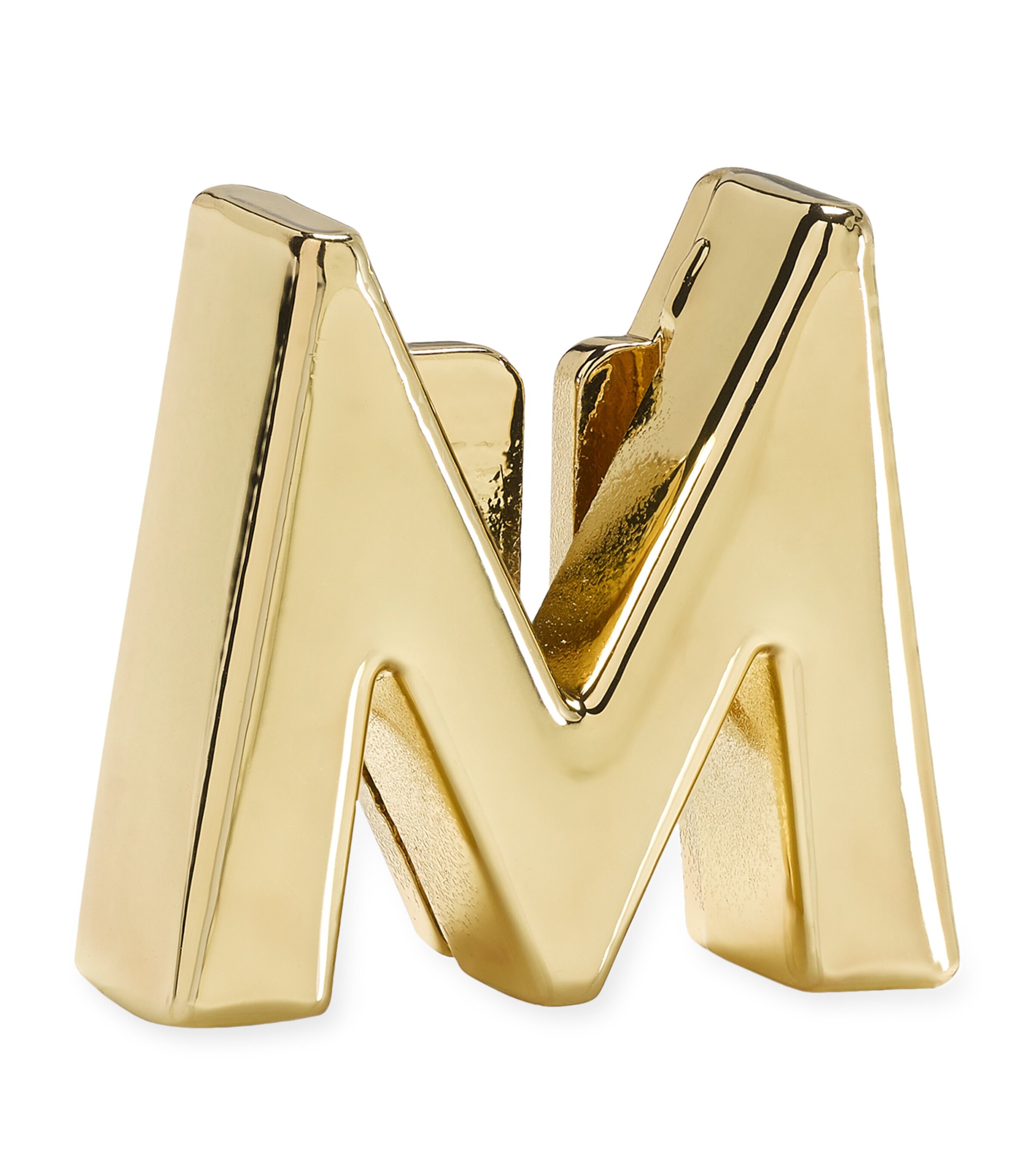 Gold-Plated M Notebook Charm GOLD Image 3