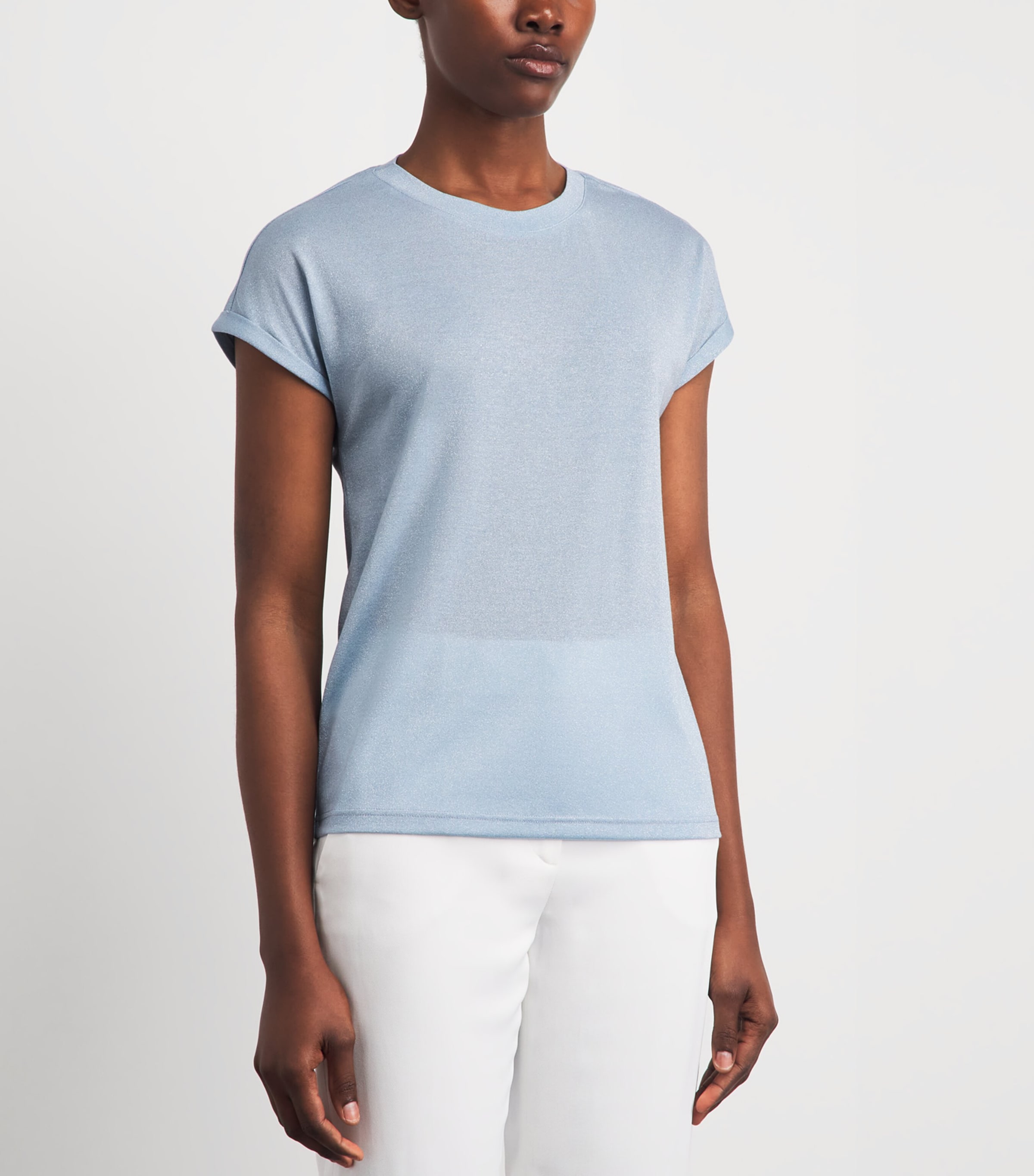 Eleventy Womens Metallic T-Shirt Nuvola Image 4