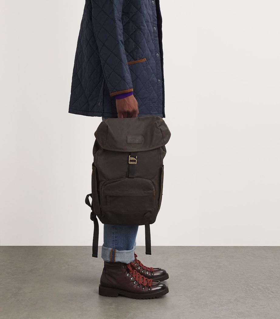 barbour beaufort wax leather backpack in green Field The waxed cotton jacket is made at Barbours own production facility in South Shields Barbour Essential Wax Backpack |