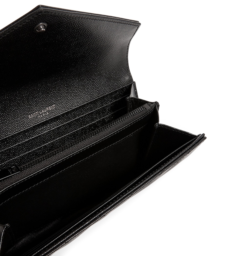 Monogram Saint Laurent Matelassé Large Flap Wallet 1000 Image 3