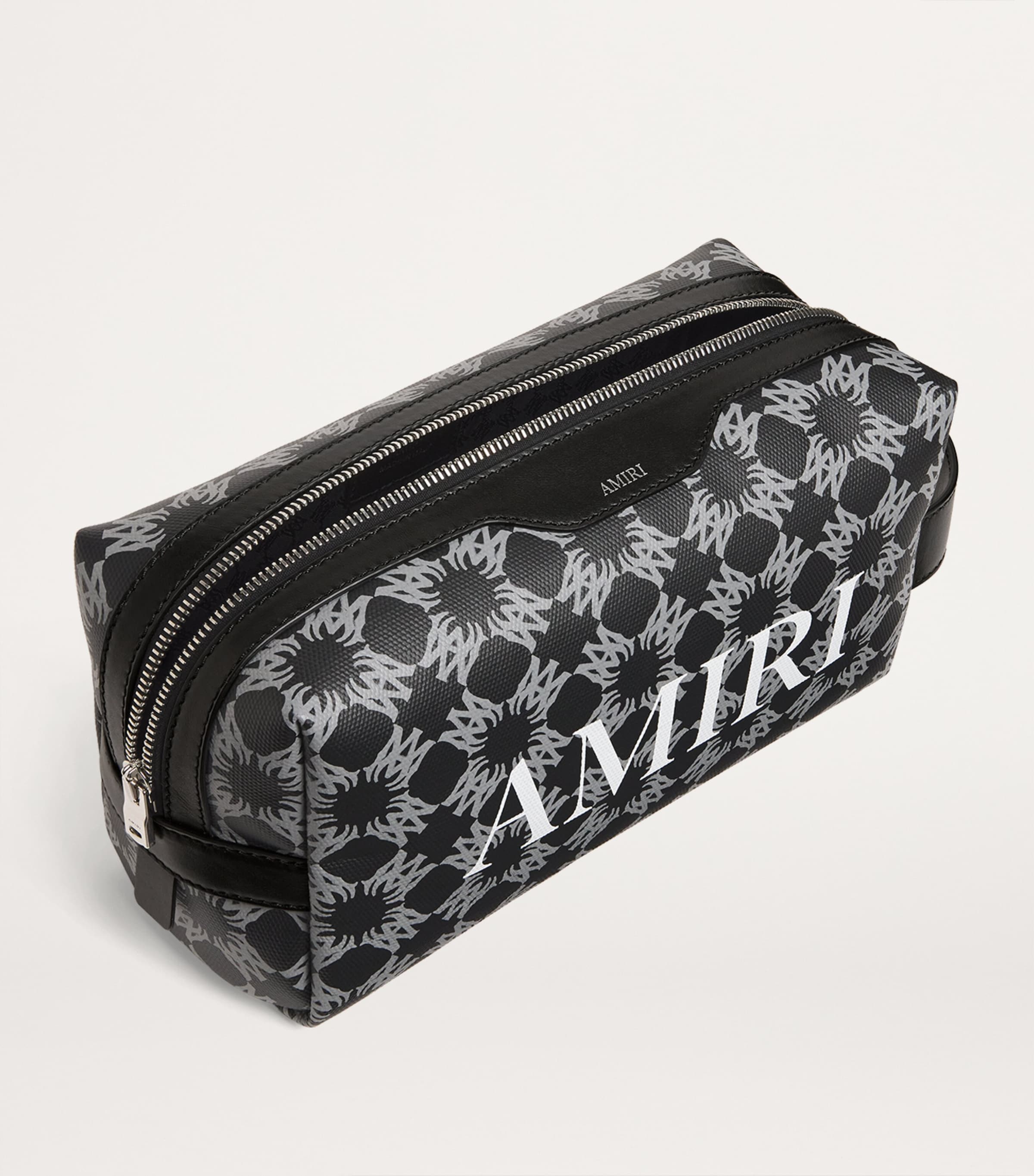 AMIRI Logo Print Wash Bag Black Image 2