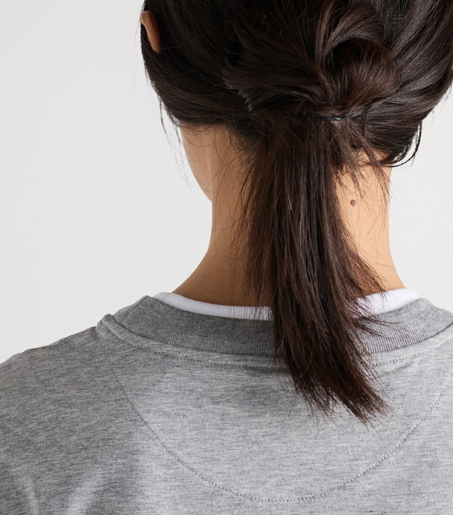 Cotton Jersey Layered-Effect T-Shirt F0684 Image 6