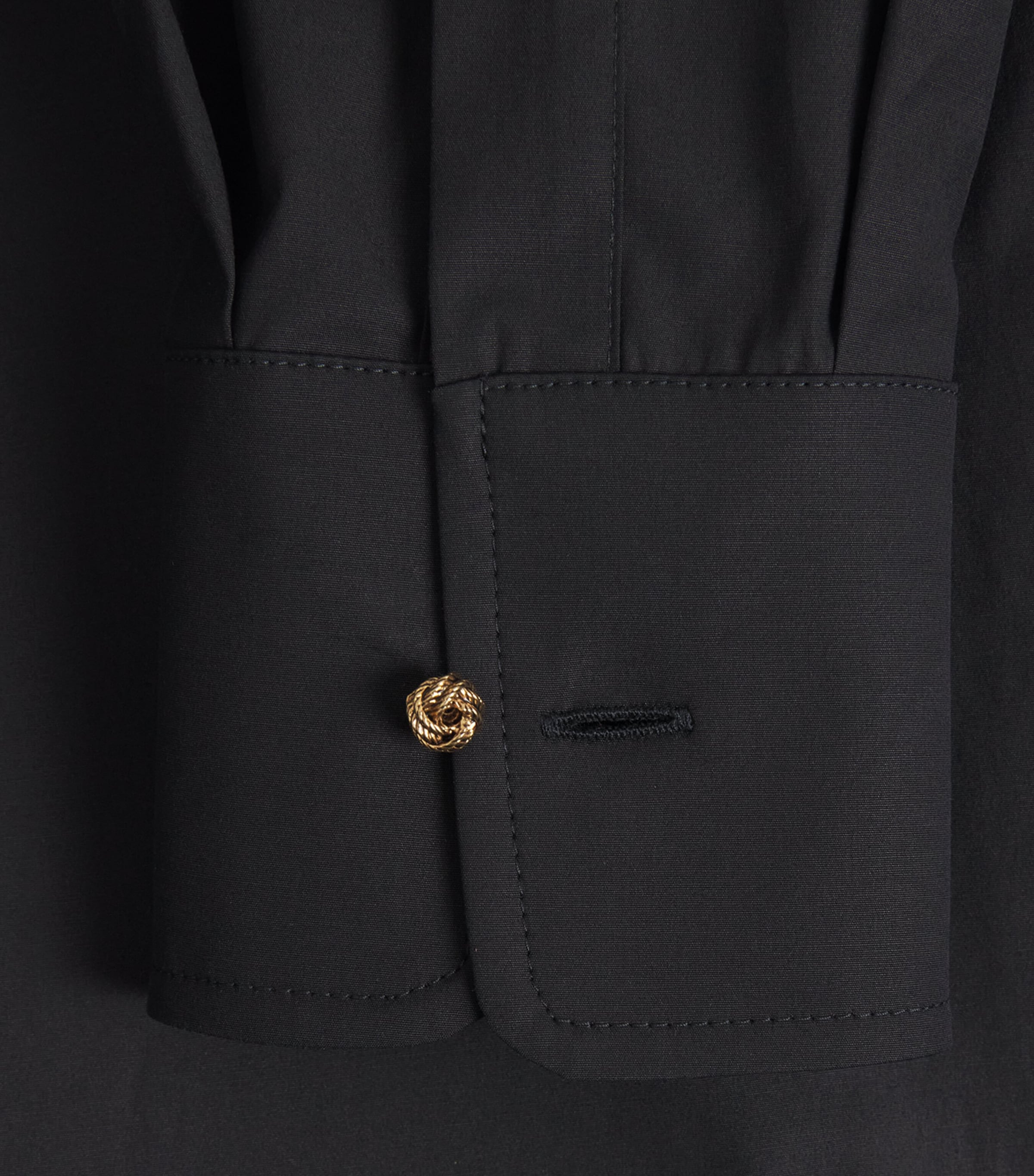Max Mara Womens Stretch-Cotton Polo Shirt Black Image 6