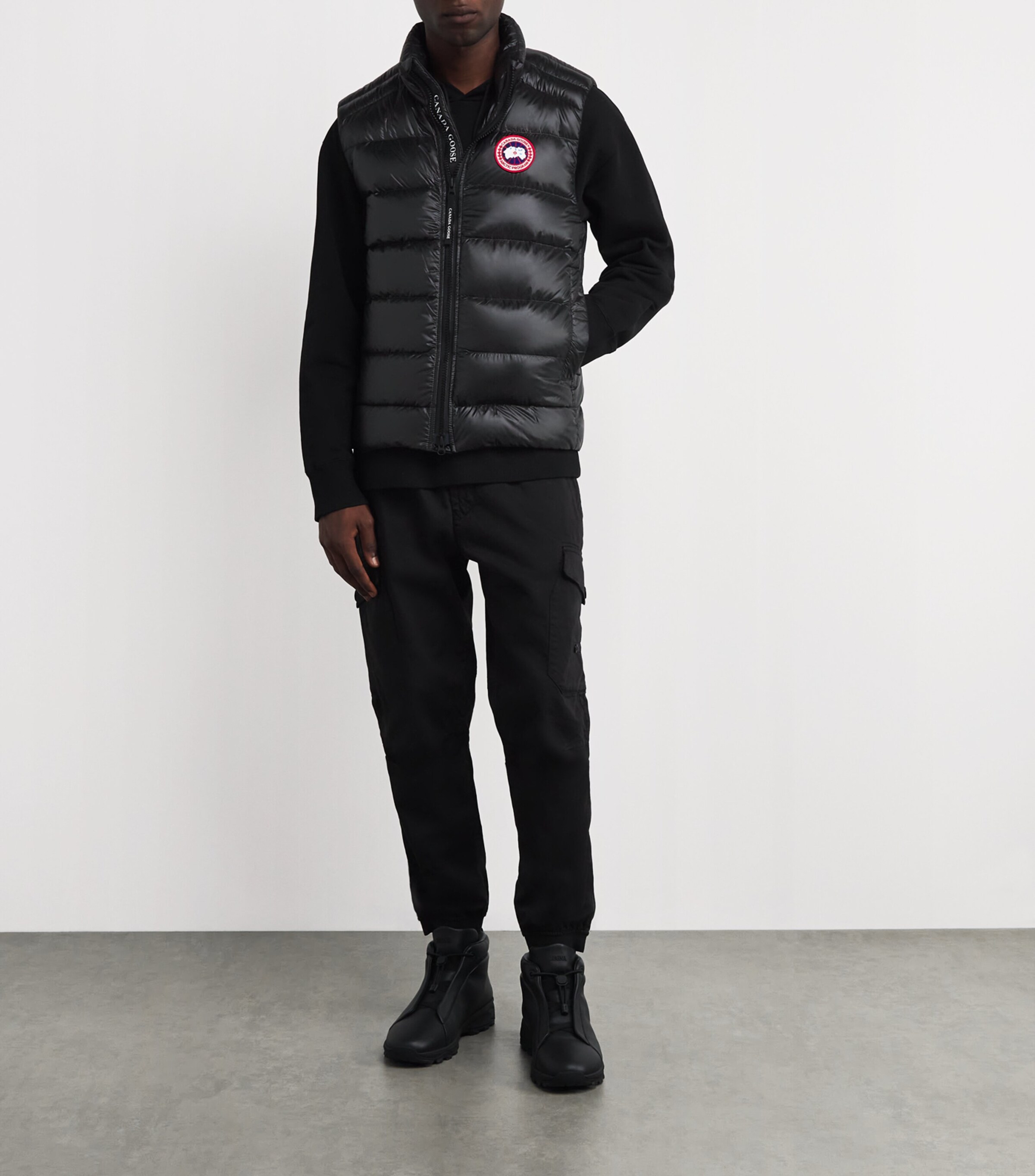 Canada Goose Mens Down Quilted Packaway Crofton Gilet Black Image 8