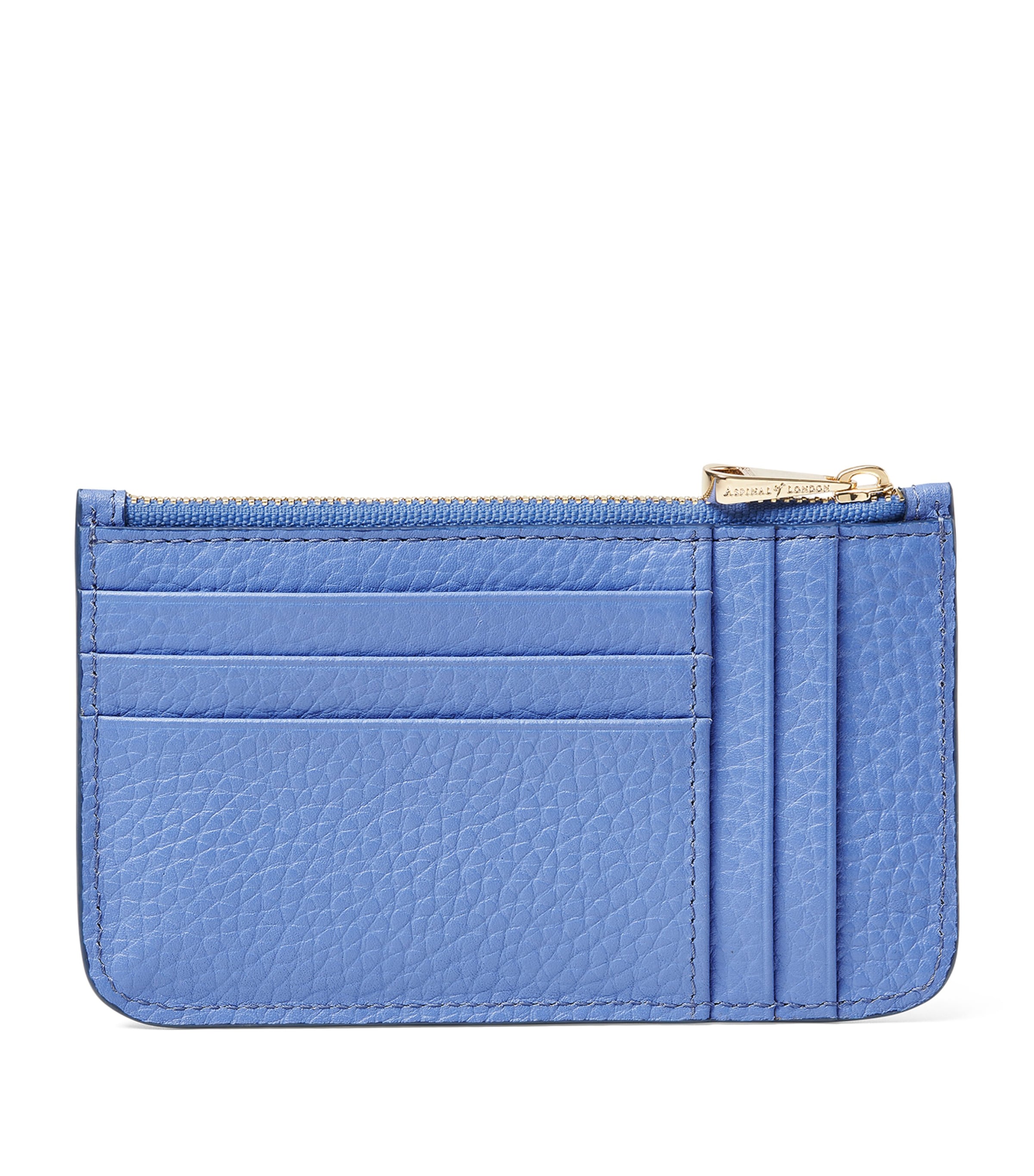 Aspinal Of London Leather Ella Card Case In Blue