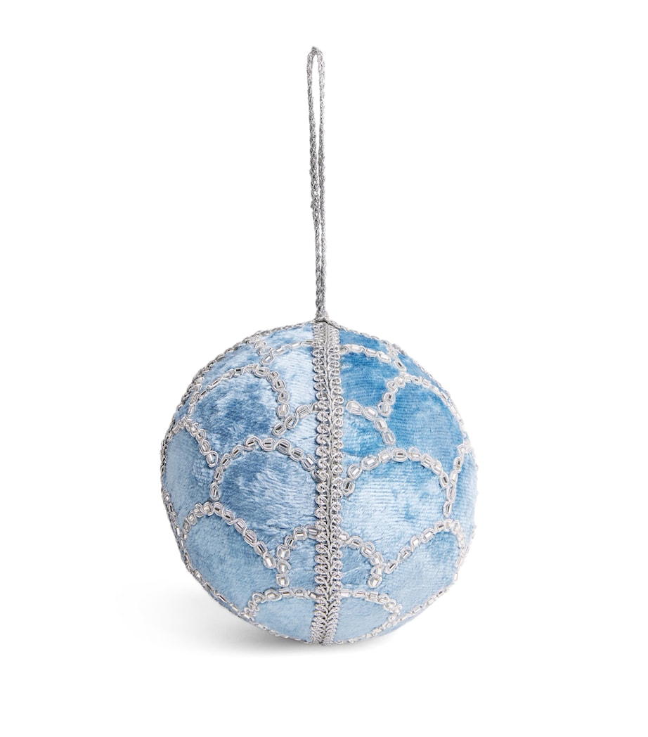 Embellished Bauble BLUE Image 1