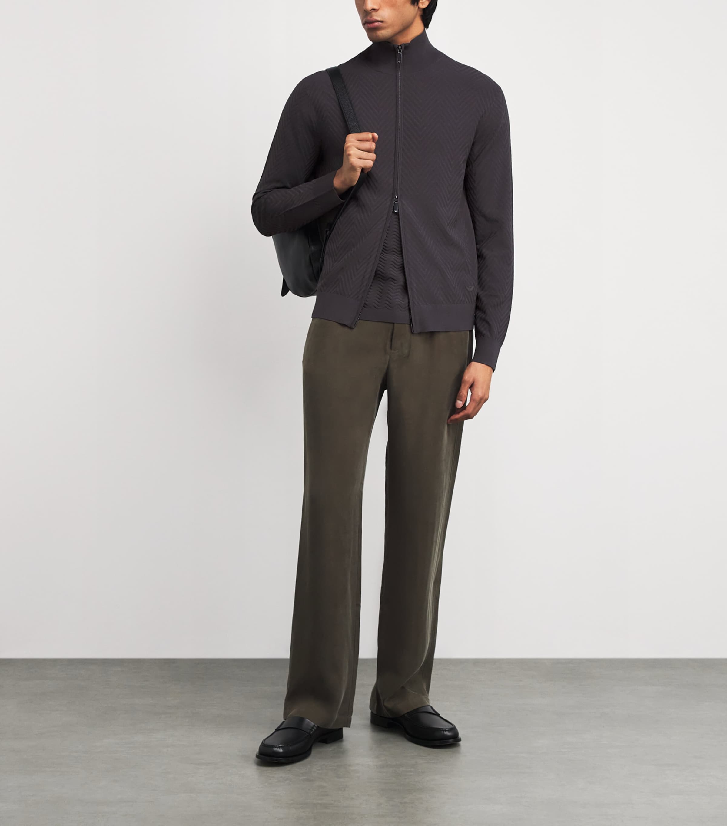 Icon Chevron Zip Cardigan U8168 Image 2