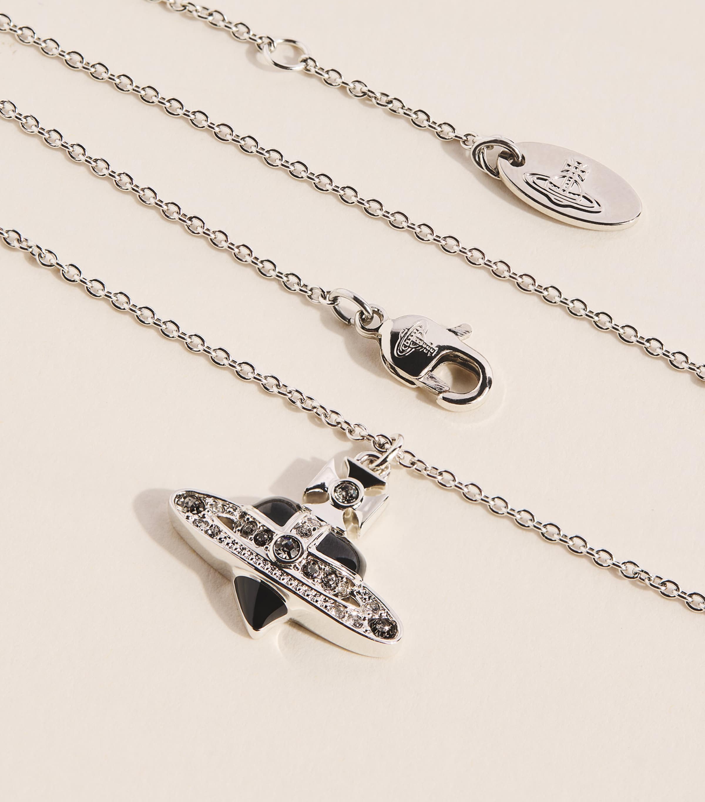 Vivienne Westwood New Diamante Heart Necklace Dmd Crst Image 5