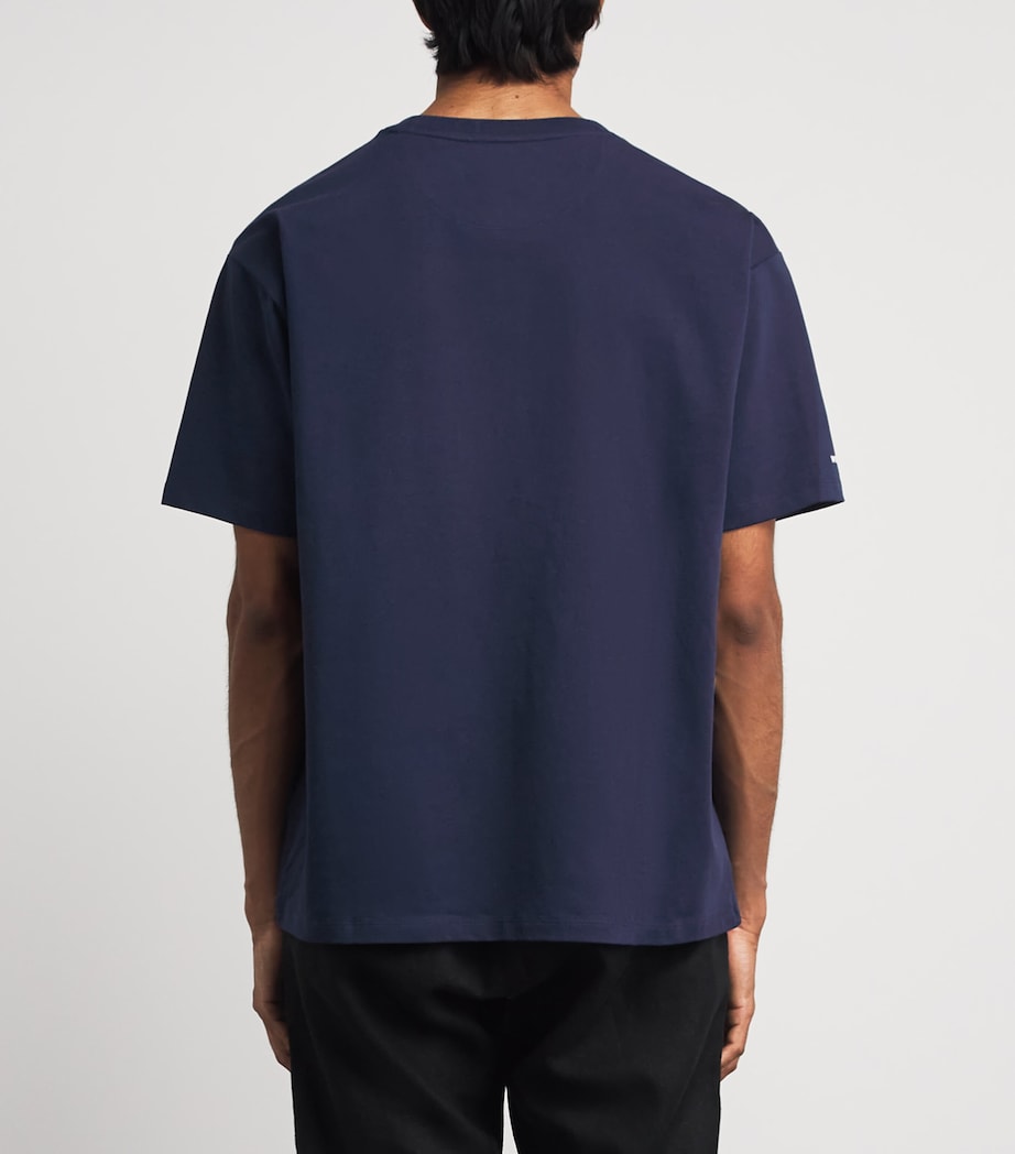 Polo Ralph Lauren Mens x Wimbledon Cotton Script T-Shirt Refined Navy Image 5