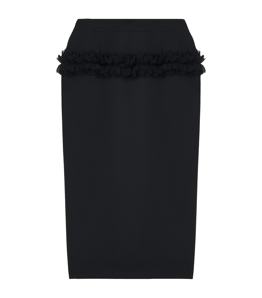 Wool Ruffle Midi Pencil Skirt 1000 Image 1