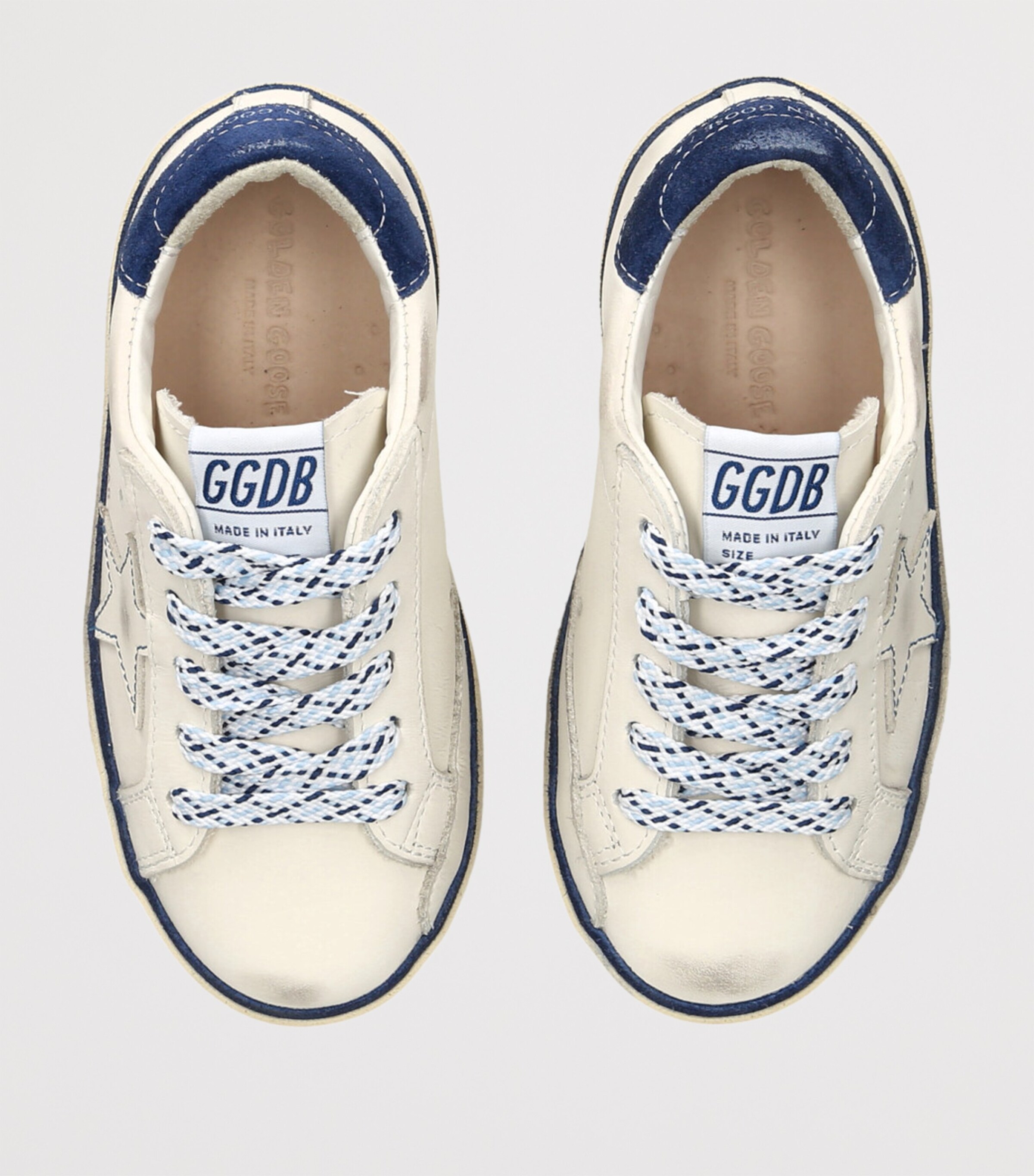 Golden Goose Leather Super Star Sneakers Blue/dark Image 4