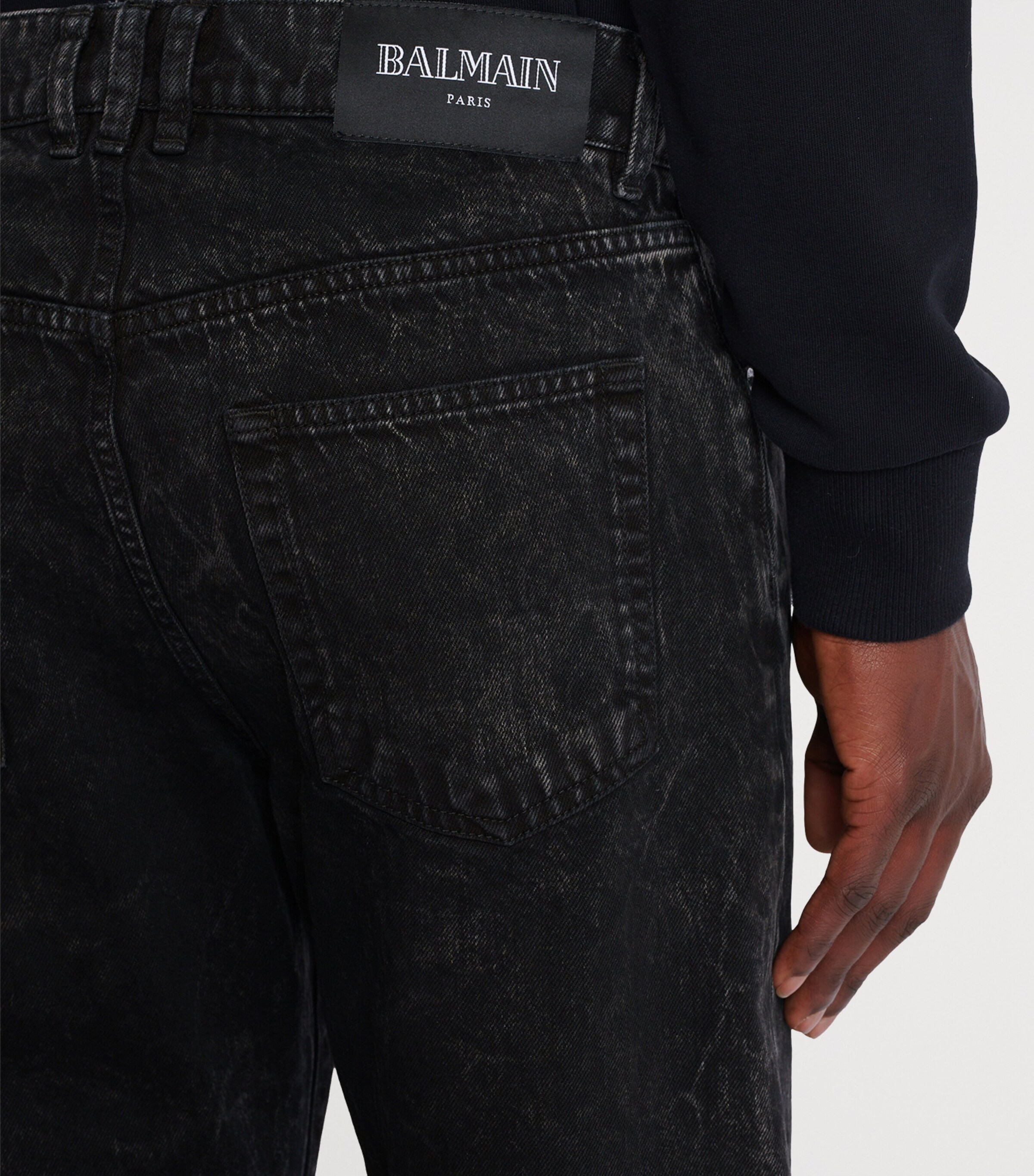 Straight-Fit Jeans 0PC NOIR DELAVE Image 8