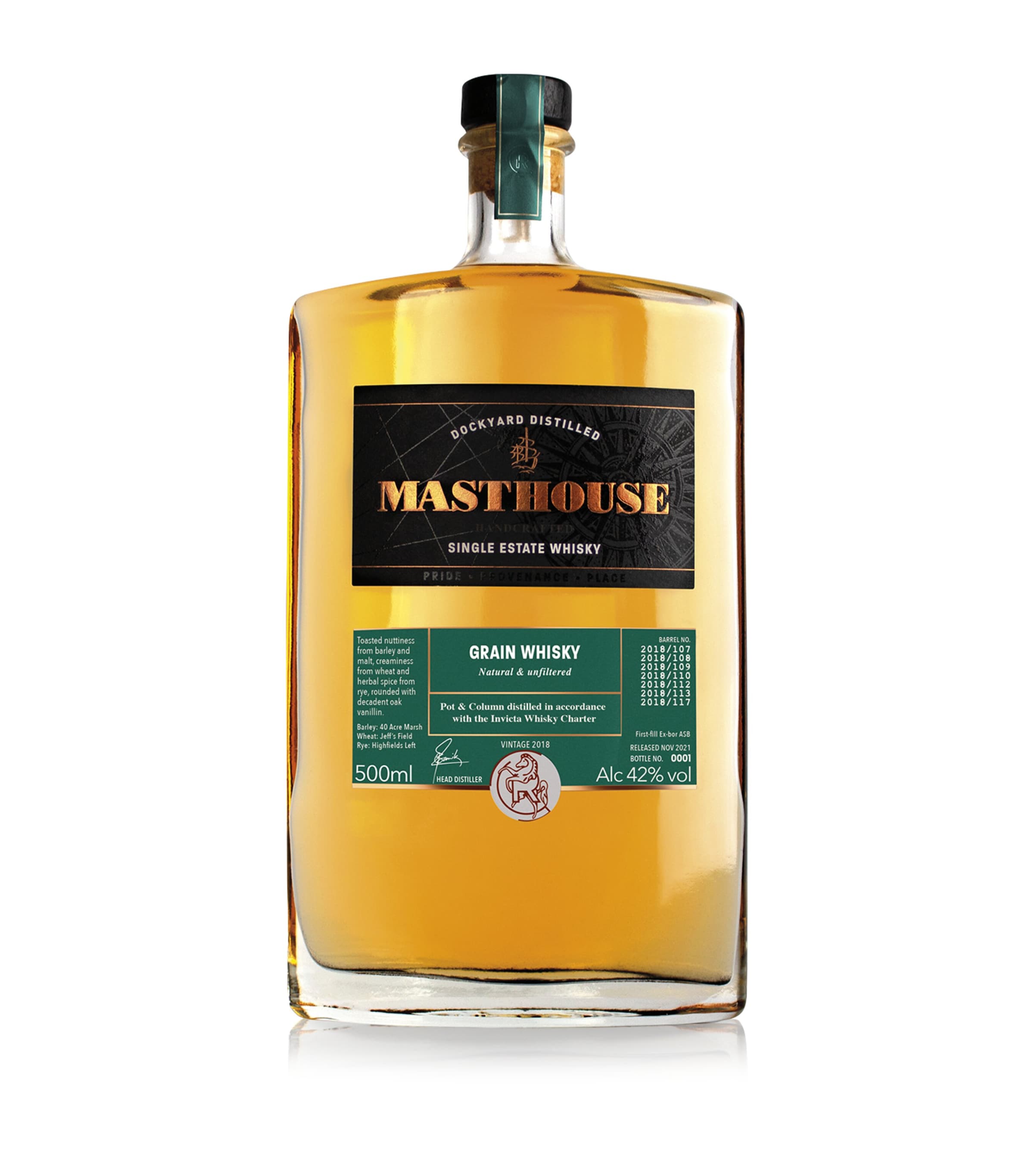 Copper Rivet Distillery Masthouse Grain Whisky (50cl) Image 1