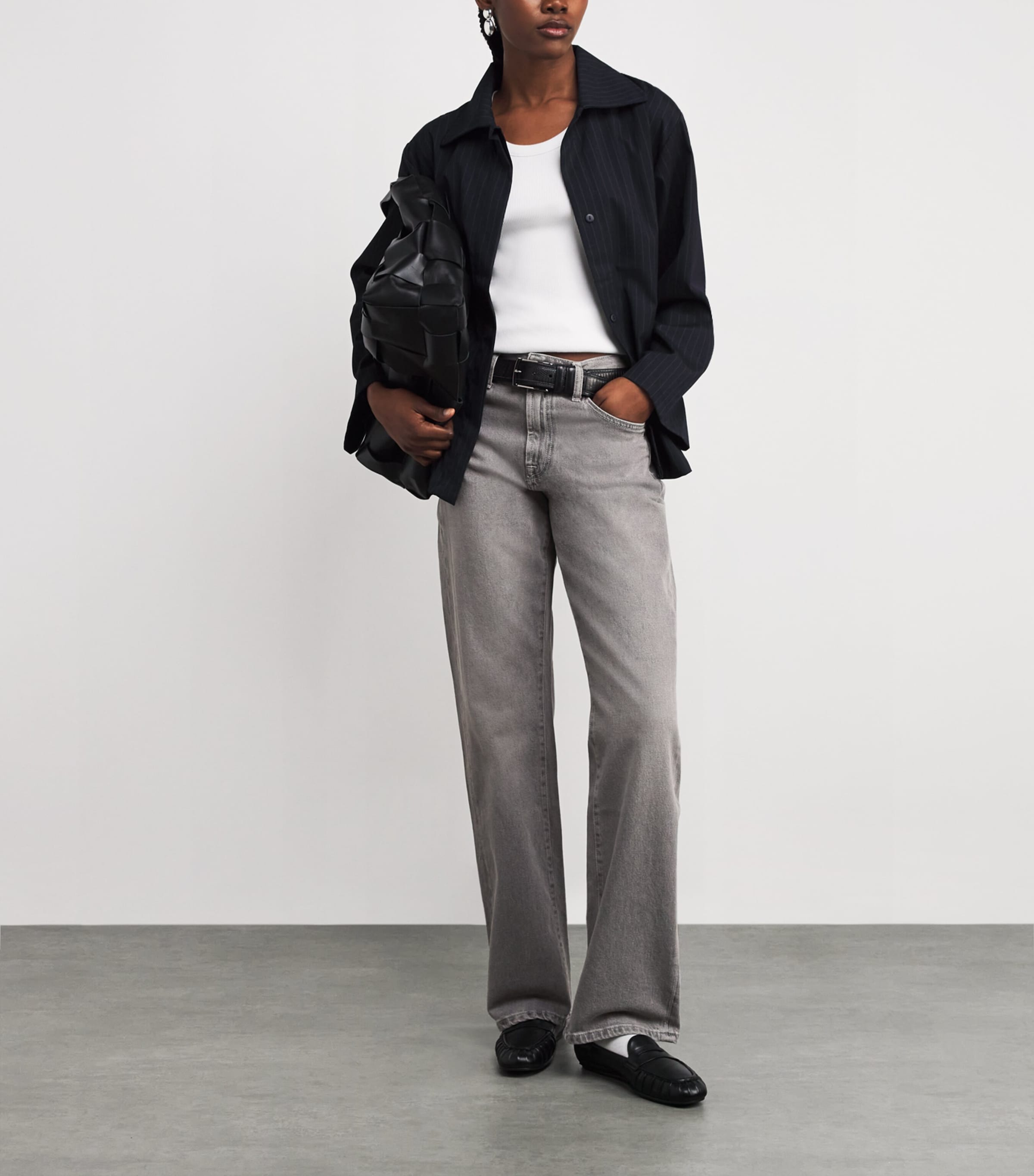 Tess High-Rise Straight Jeans STEEL Image 2