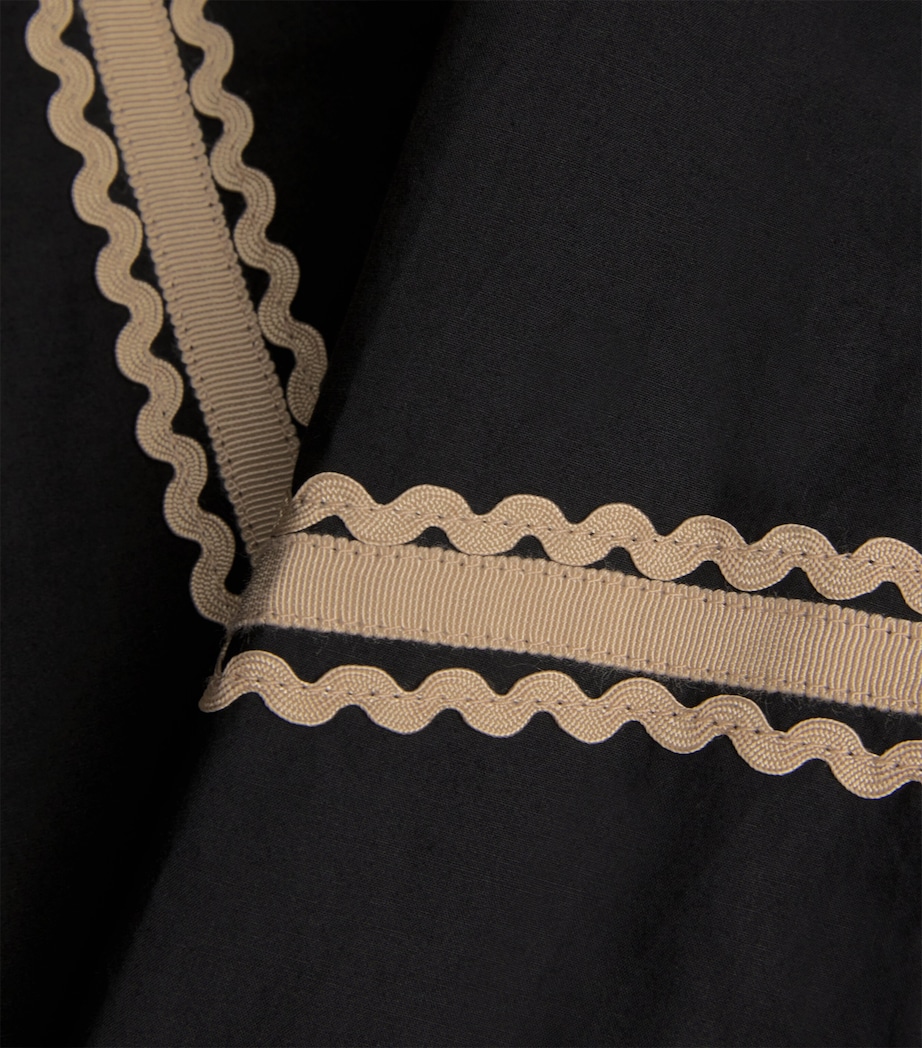 Cotton Norah Midi Skirt NOIR Image 5