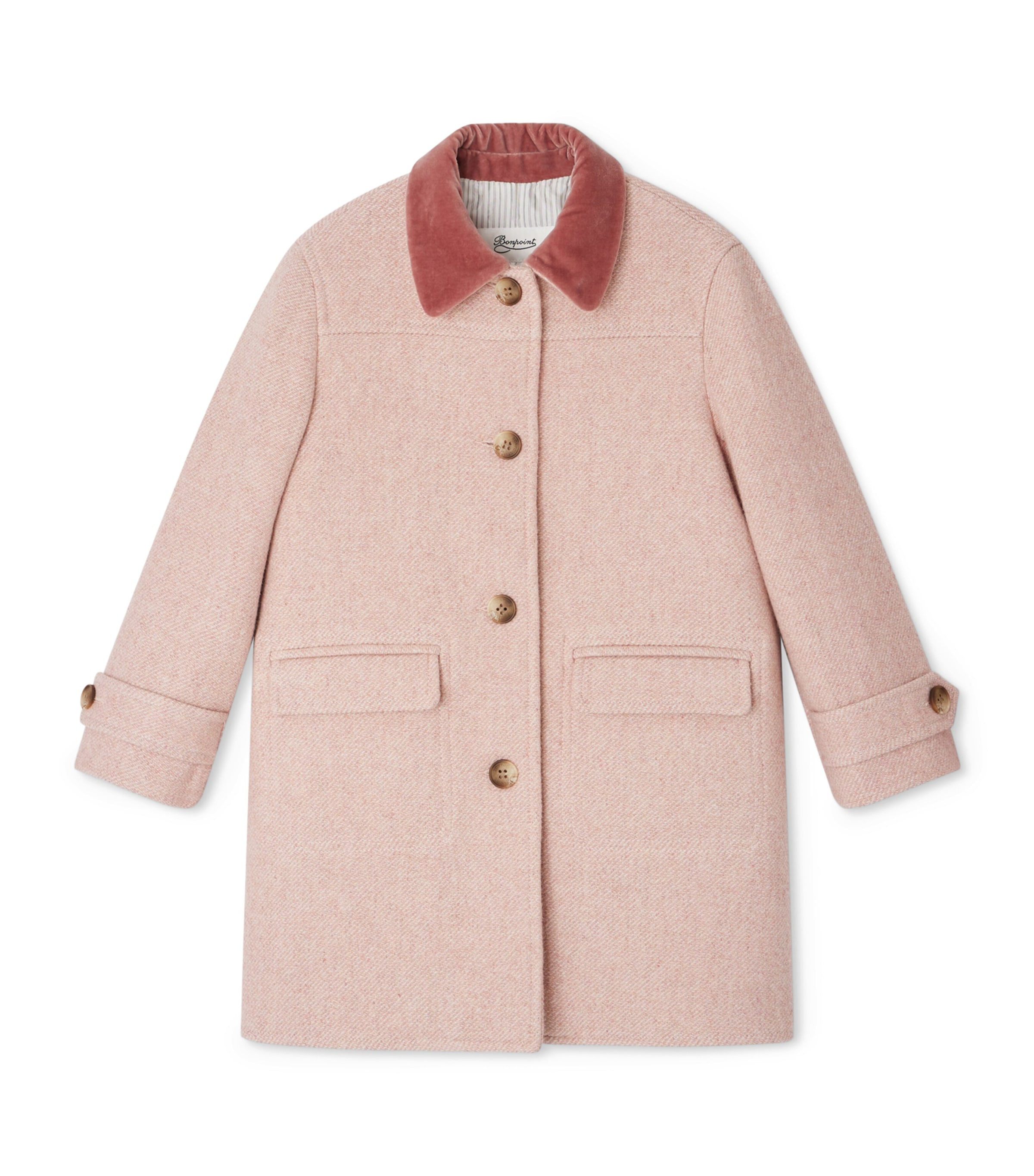 Wool-Blend Collared Coat (4-6 Years) BUVARD Image 1