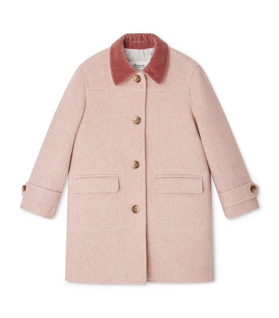 Wool-Blend Collared Coat (8 Years) BUVARD Image 1