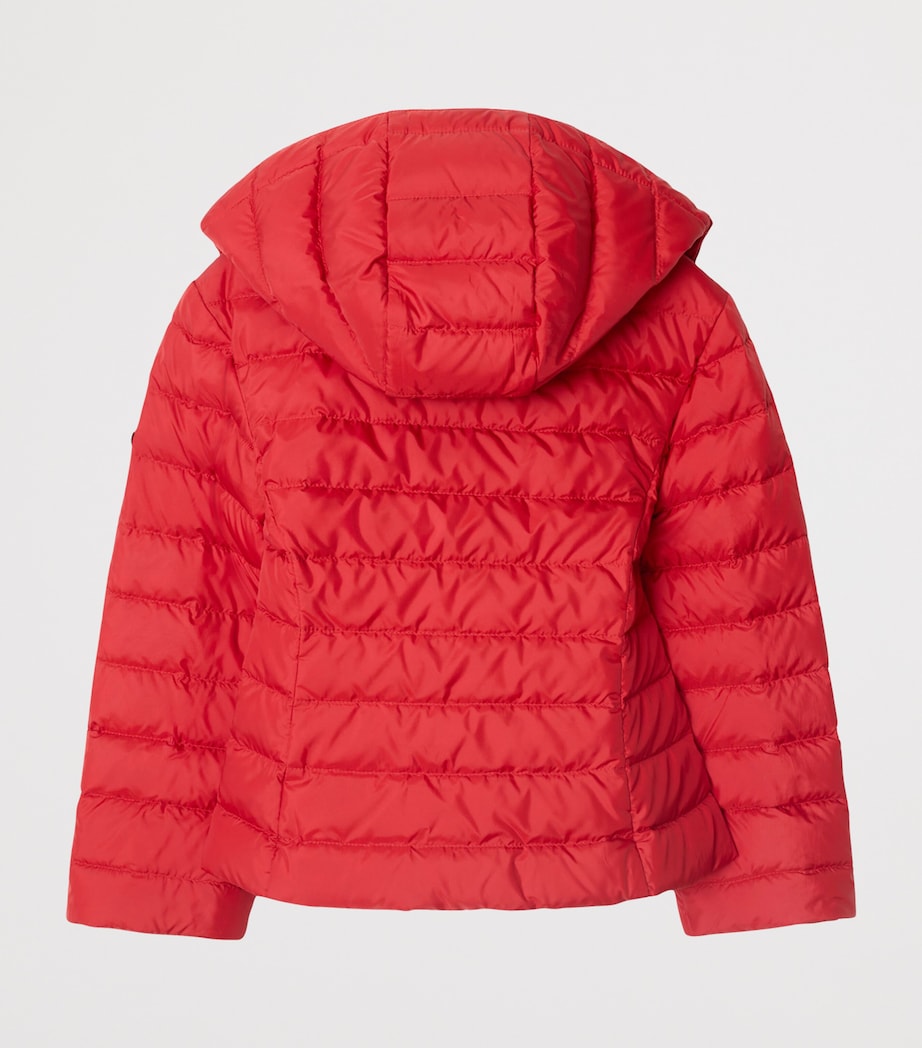 Burberry Kids Down Hooded Puffer Jacket (3-12 Years) Poppy Red Image 2