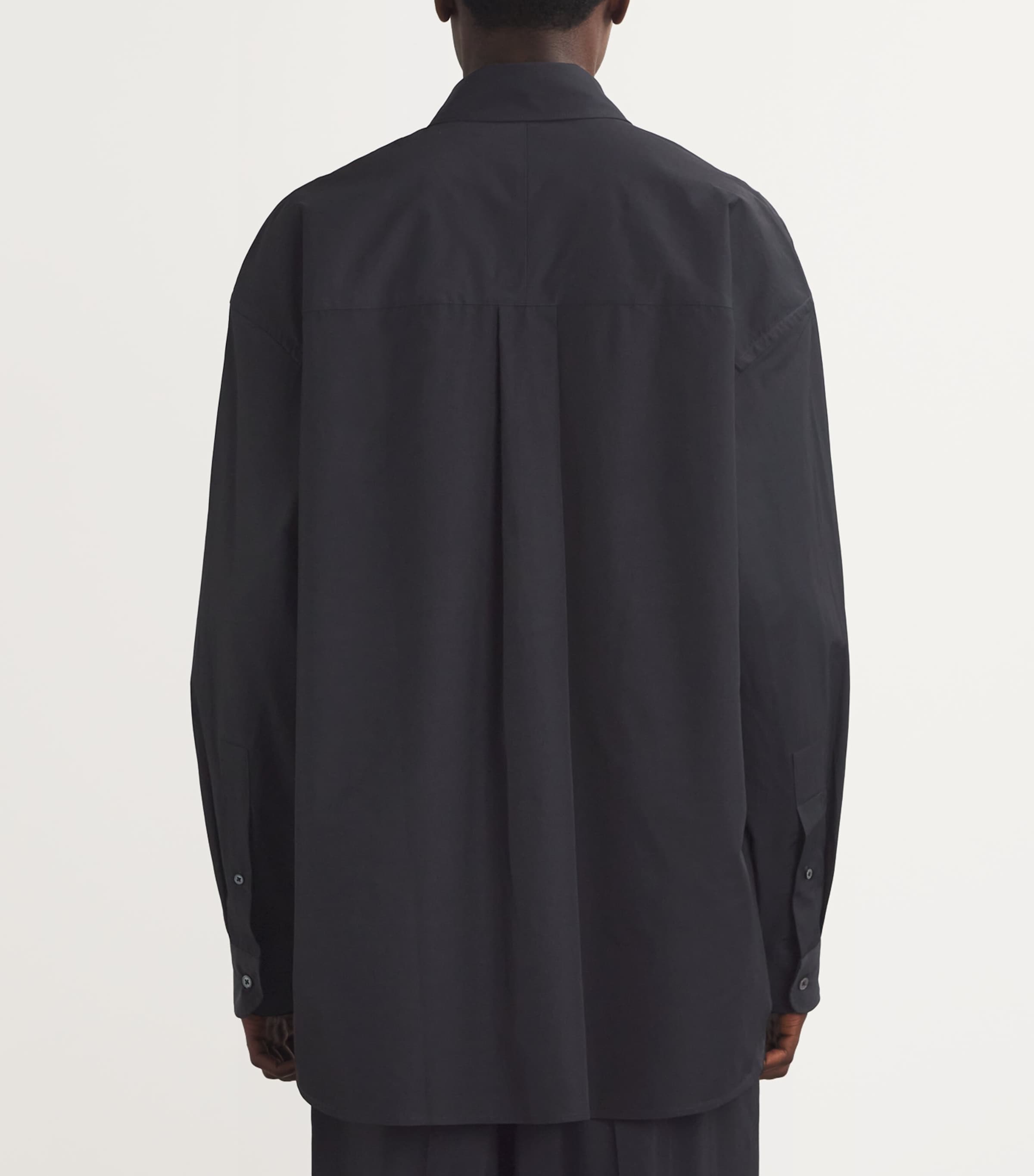 Cotton-Blend Cloud Shirt DARKEST NAVY Image 4