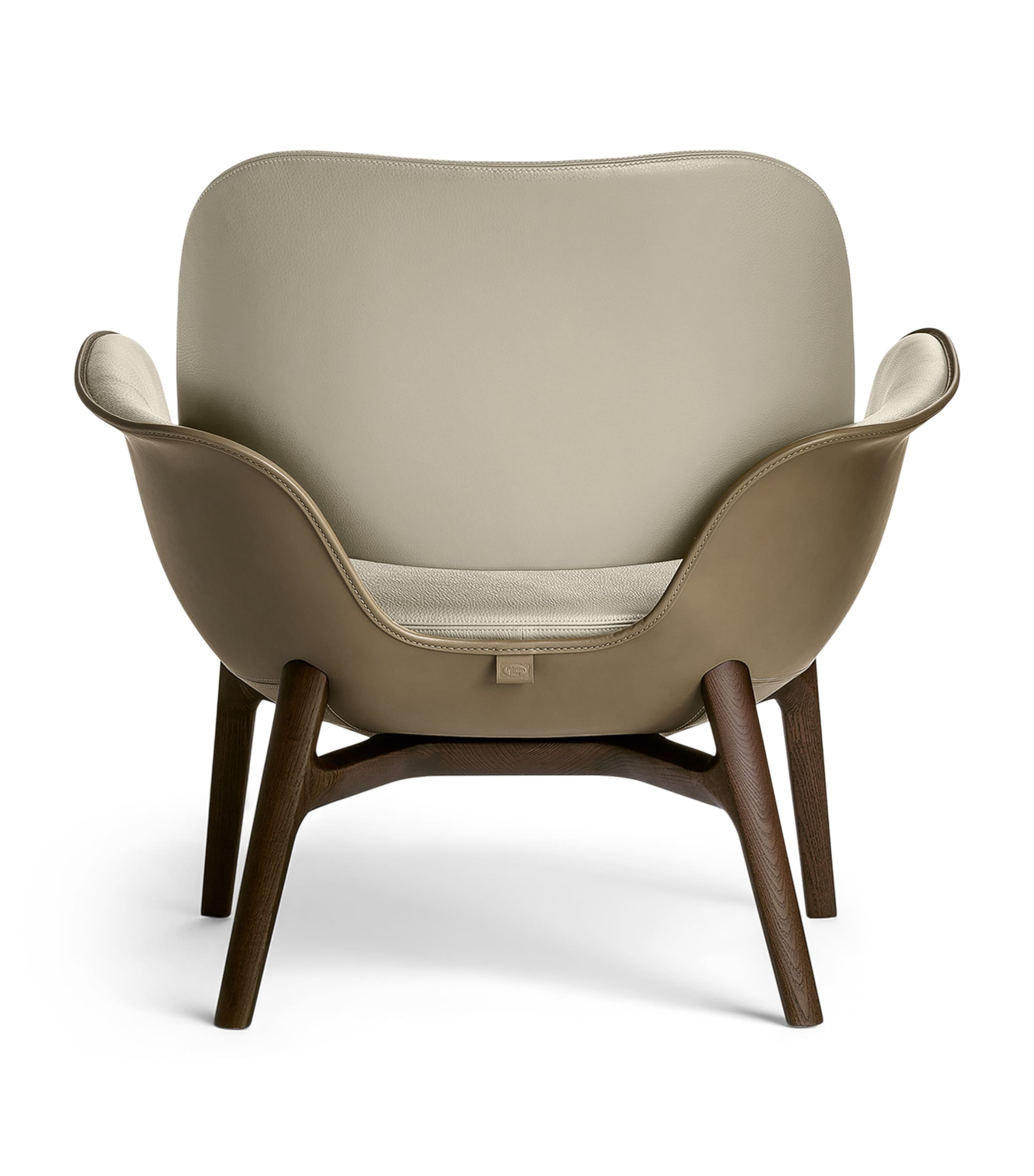 Poltrona Frau Leather Martha Armchair Tessuto Plto Topo Image 4