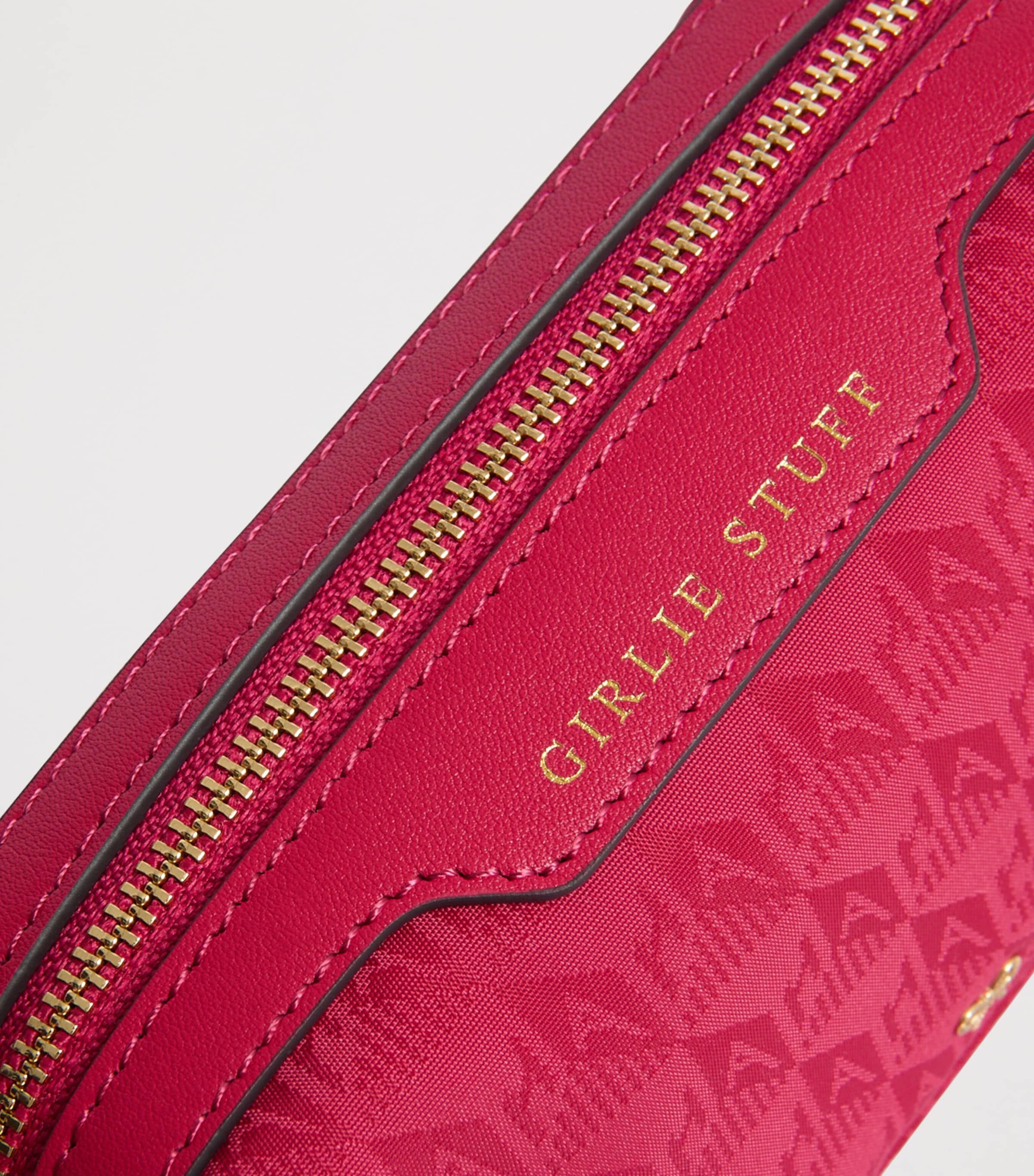 Jacquard Logo Girlie Stuff Pouch MAGENTA Image 5