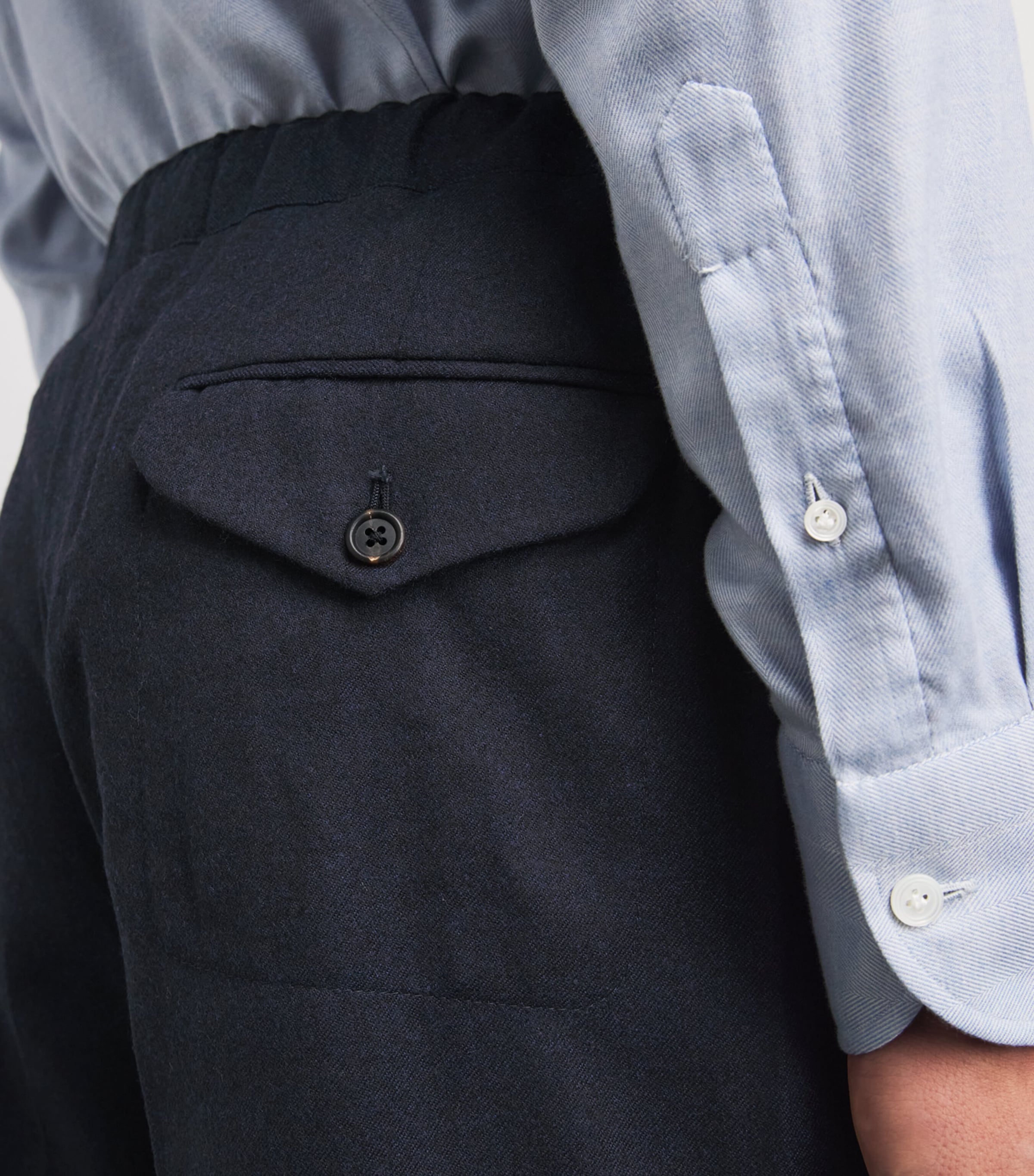 Fioroni Cashmere Mens Virgin Wool Straight Chinos Image 3