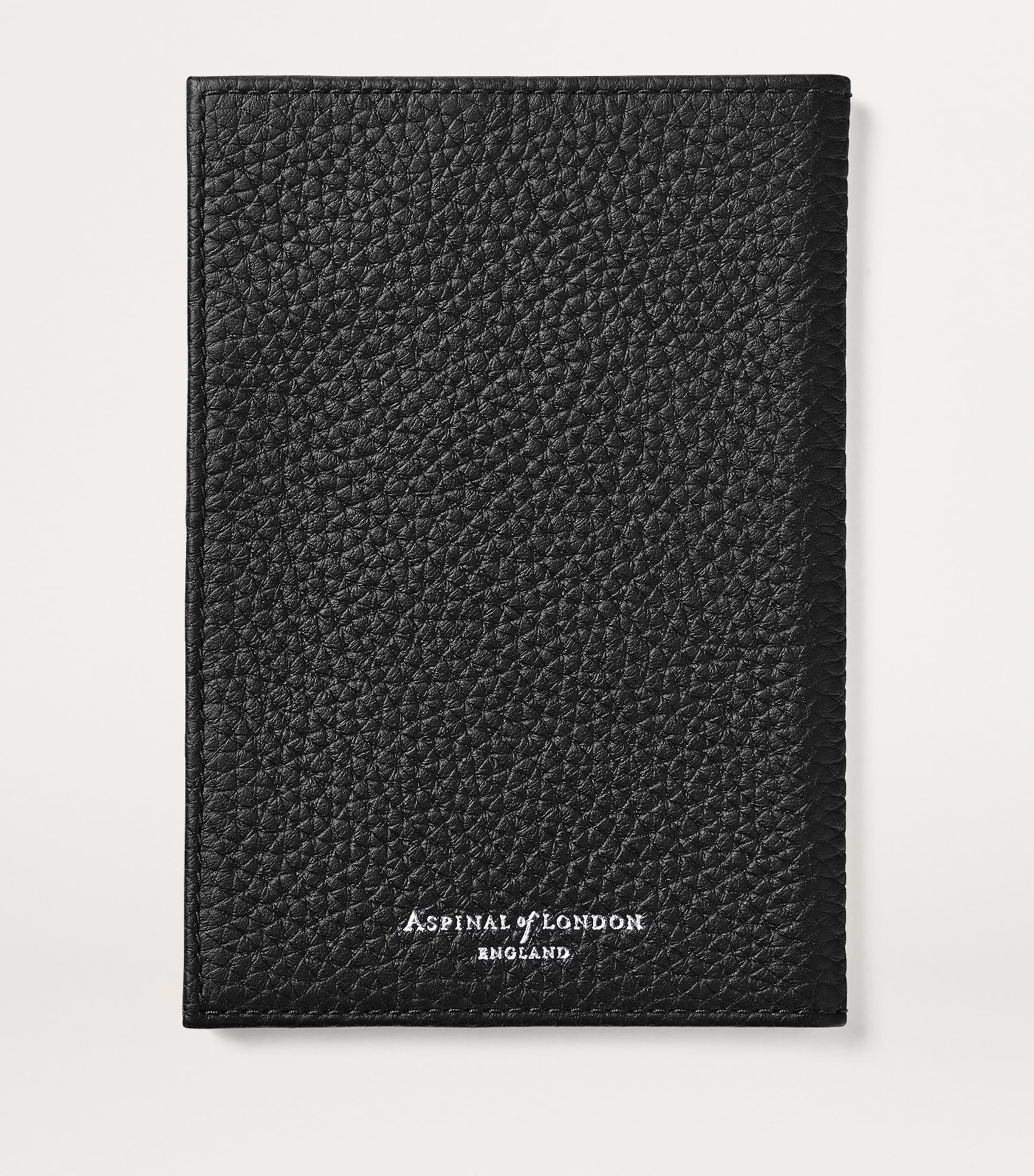 Leather Passport Cover BLACK Image 2