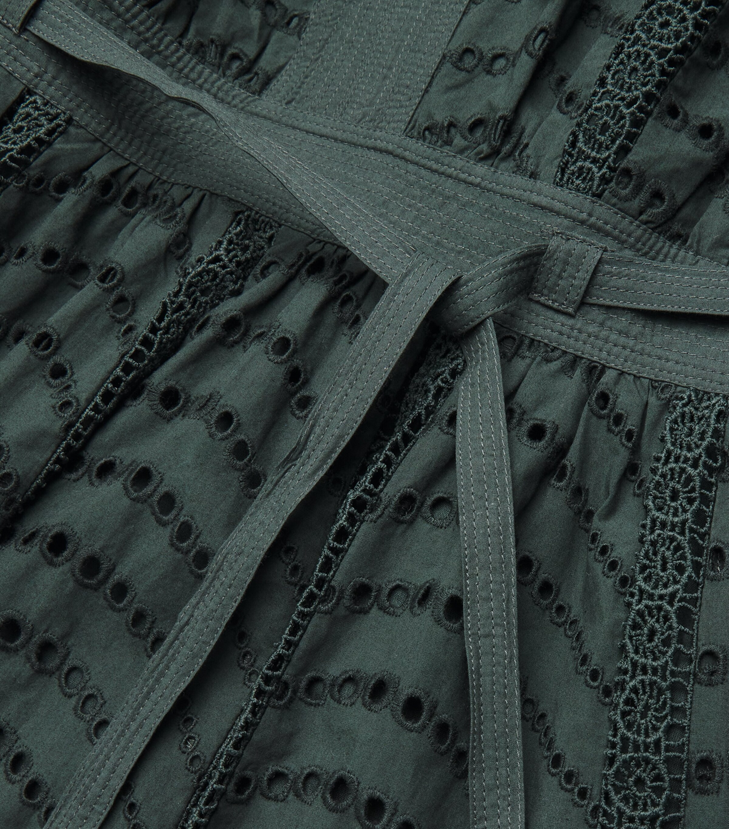 Cotton Embroidered Olga Midi Dress CYPRESS Image 5