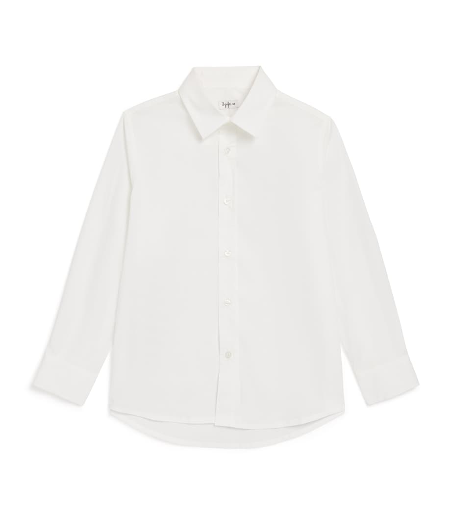Stretch-Cotton Shirt (2-14 Years) 010WHITE Image 1