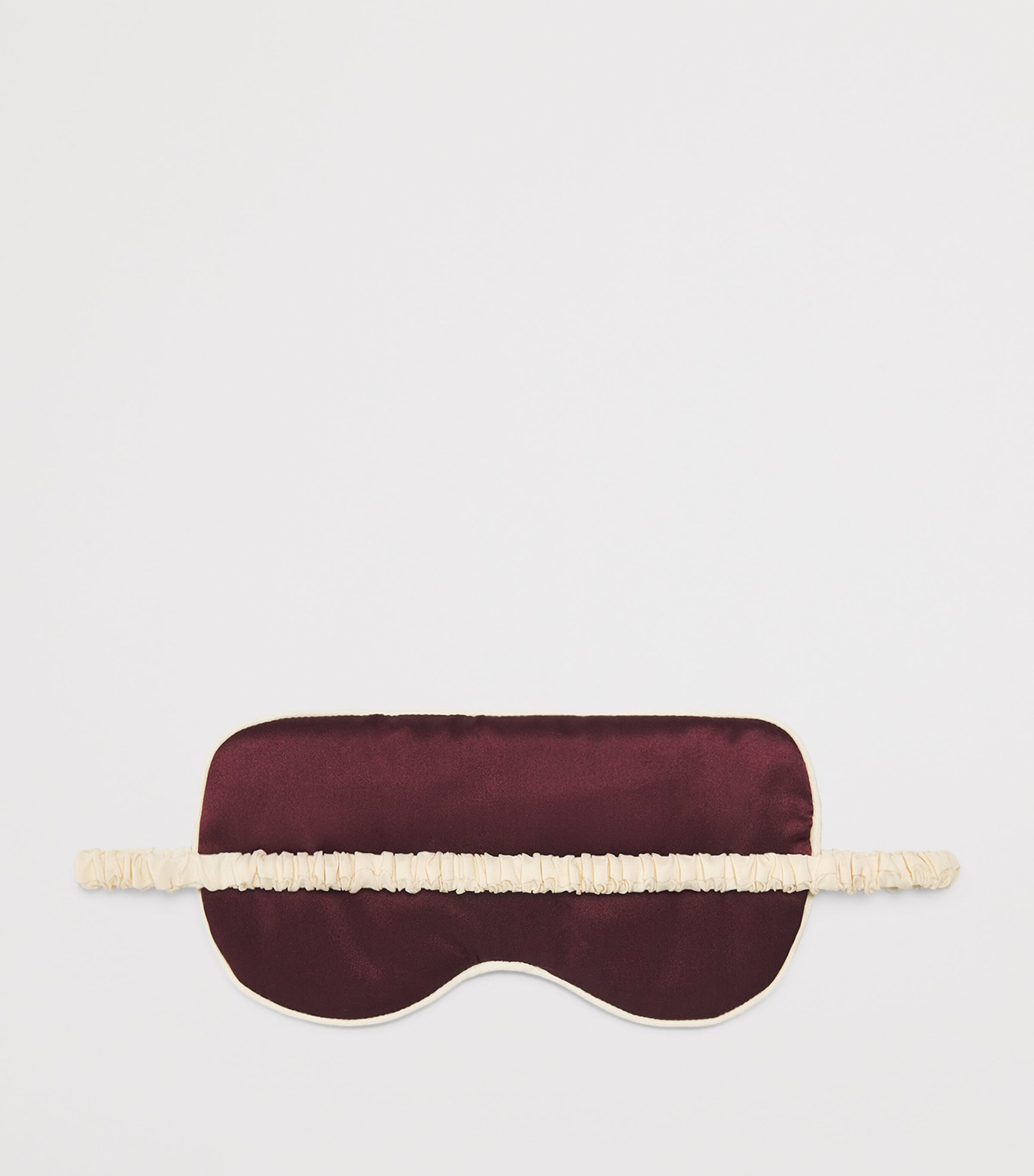 Olivia von Halle Womens Silk Audrey Sleep Mask Raisin Image 3