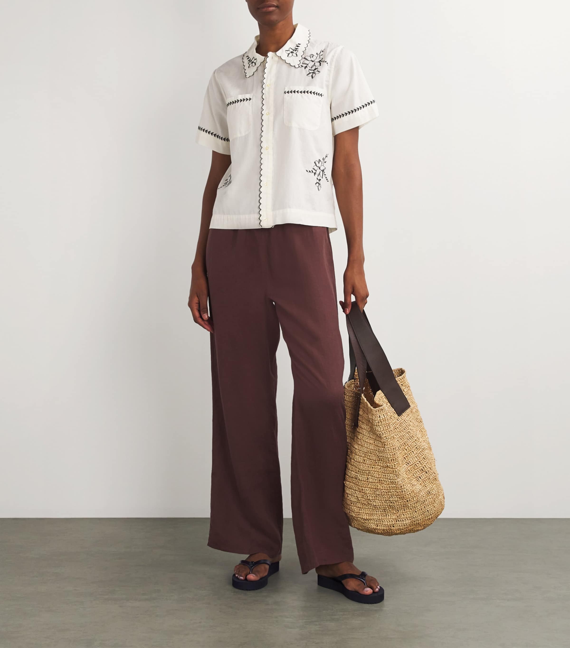 Kensington Q Flip Flops BLACK Image 4