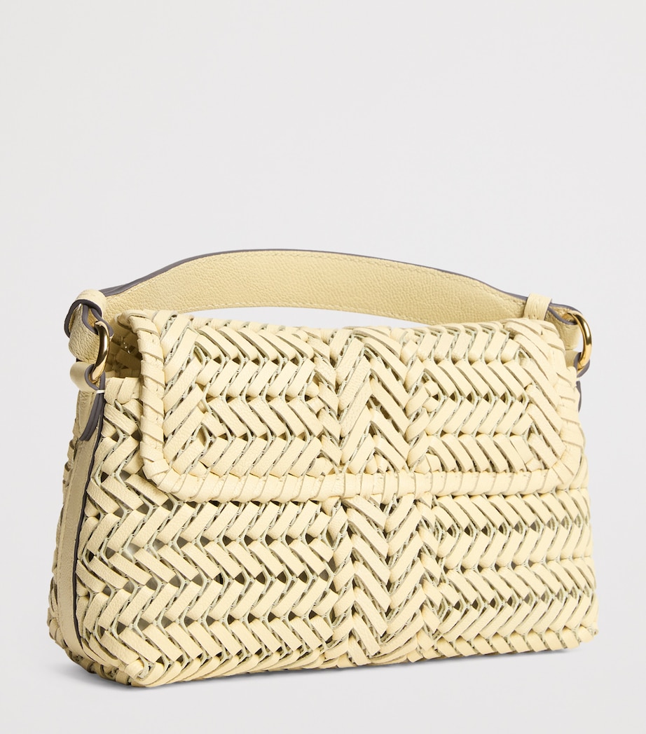 Anya Hindmarch Woven Leather Neeson Cross-Body Bag Butter Image 3