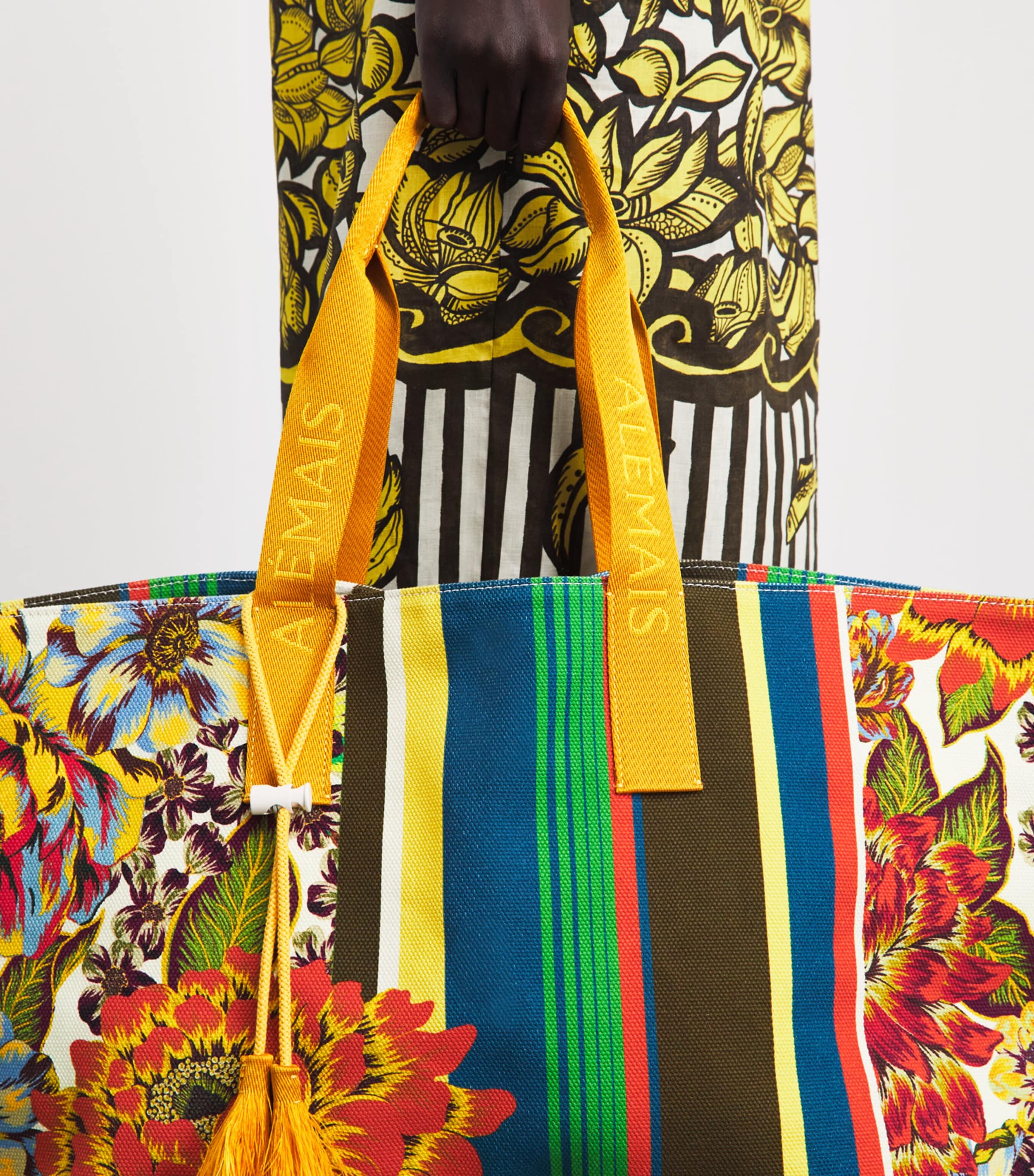 ALEMAIS Cotton Printed Charlie Tote Bag Image 4