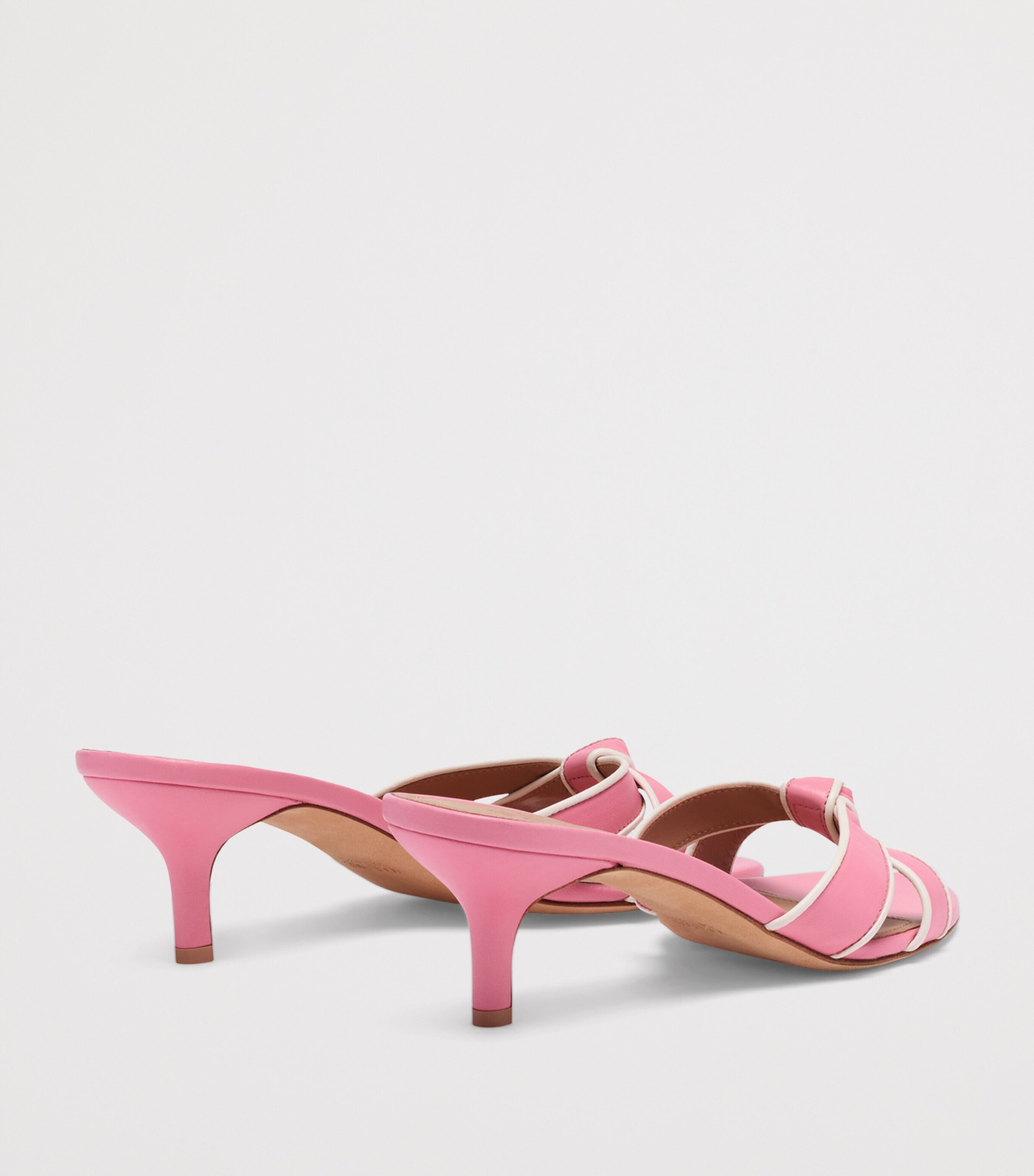 Malone Souliers Leather Raquel Heeled Sandals 45 Camellia Image 4