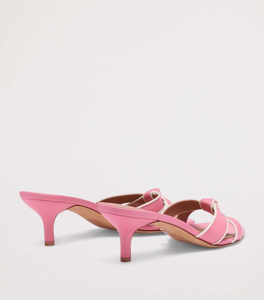 Malone Souliers Leather Raquel Heeled Sandals 45 Camellia Image 4